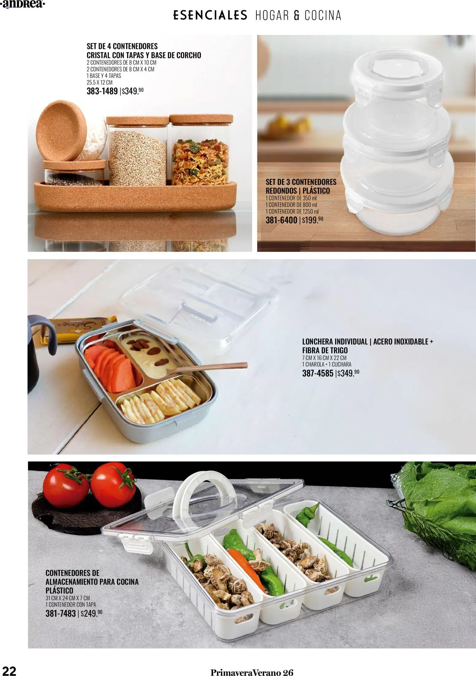 Nuevas ofertas de Andrea válidas en toda la República Mexicana desde el 25.01.2026. ¡Encuentra las mejores ofertas en Andrea catálogo Tu hogar esta primavera! | Página: 22
