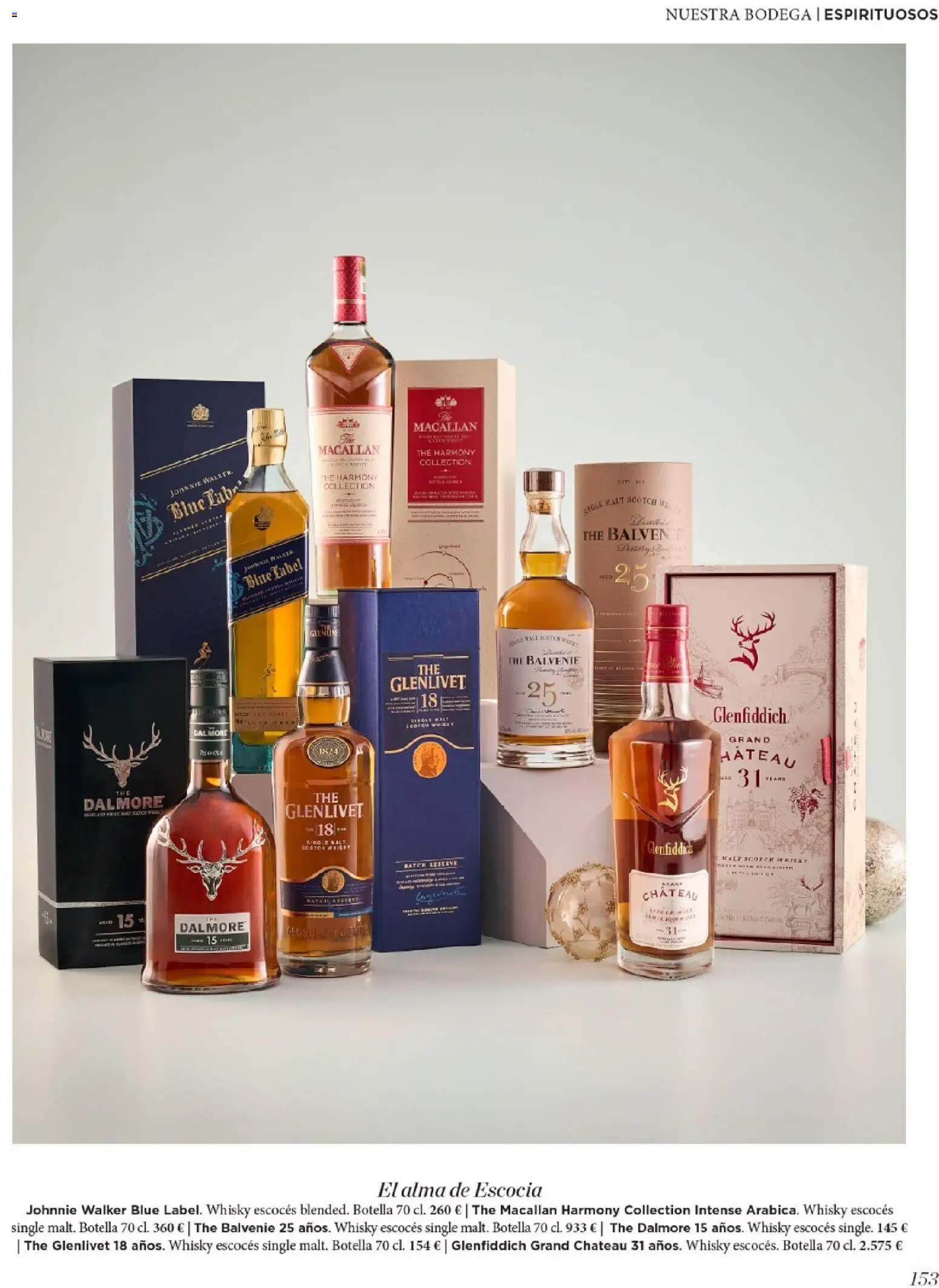 Nuevas ofertas de El Corte Inglés válidas en toda la República Mexicana desde el 19.11.2025. ¡Encuentra las mejores ofertas en El Corte Inglés catálogo El Placer De Regalar! | Página: 153 | Productos: Botella, Whisky