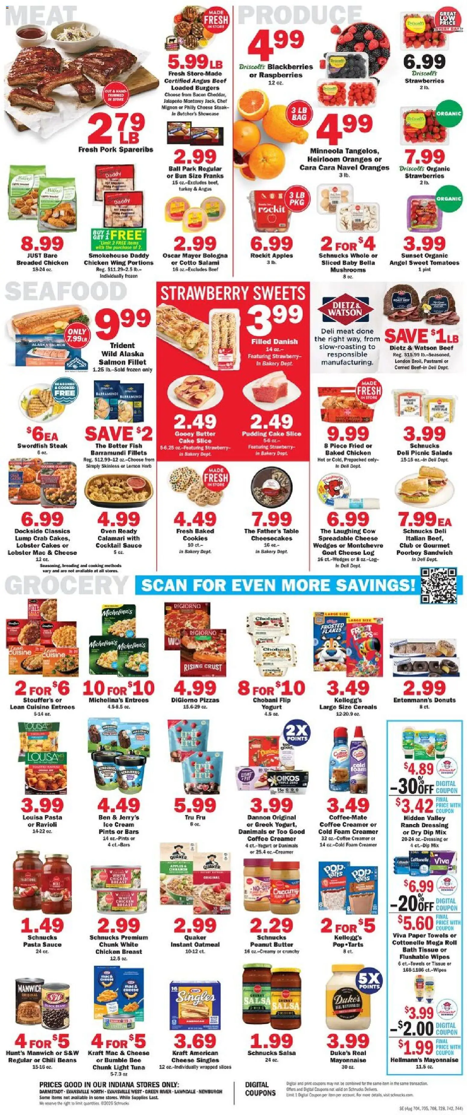 Schnucks Weekly Print Ad - IN - valid from 15.04.2026 | Page: 4 | Products: Bakery, Butter, Pork, Cookies