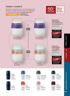Natura - Ciclo 17/2025 - Pré-Visualização do folheto da loja Natura, válido de 14.10.2025 | Página: 183 | Produtos: Macadâmia, Pêssego, Desodorante