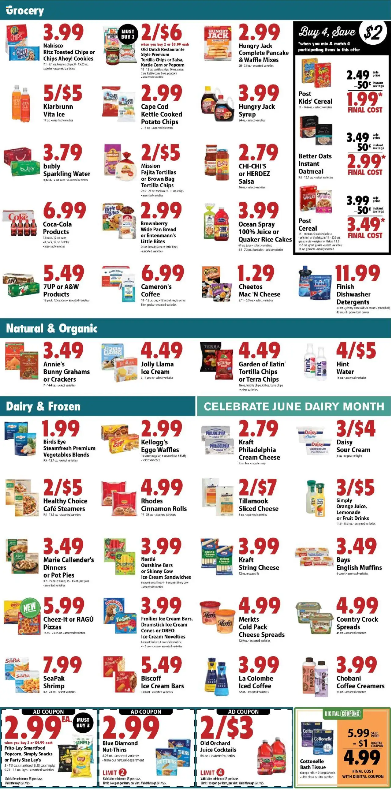 Festival Foods Weekly Ad - valid from 11.06.2025 | Page: 3 | Products: Corn, Nuts, Cookies, Vegetables