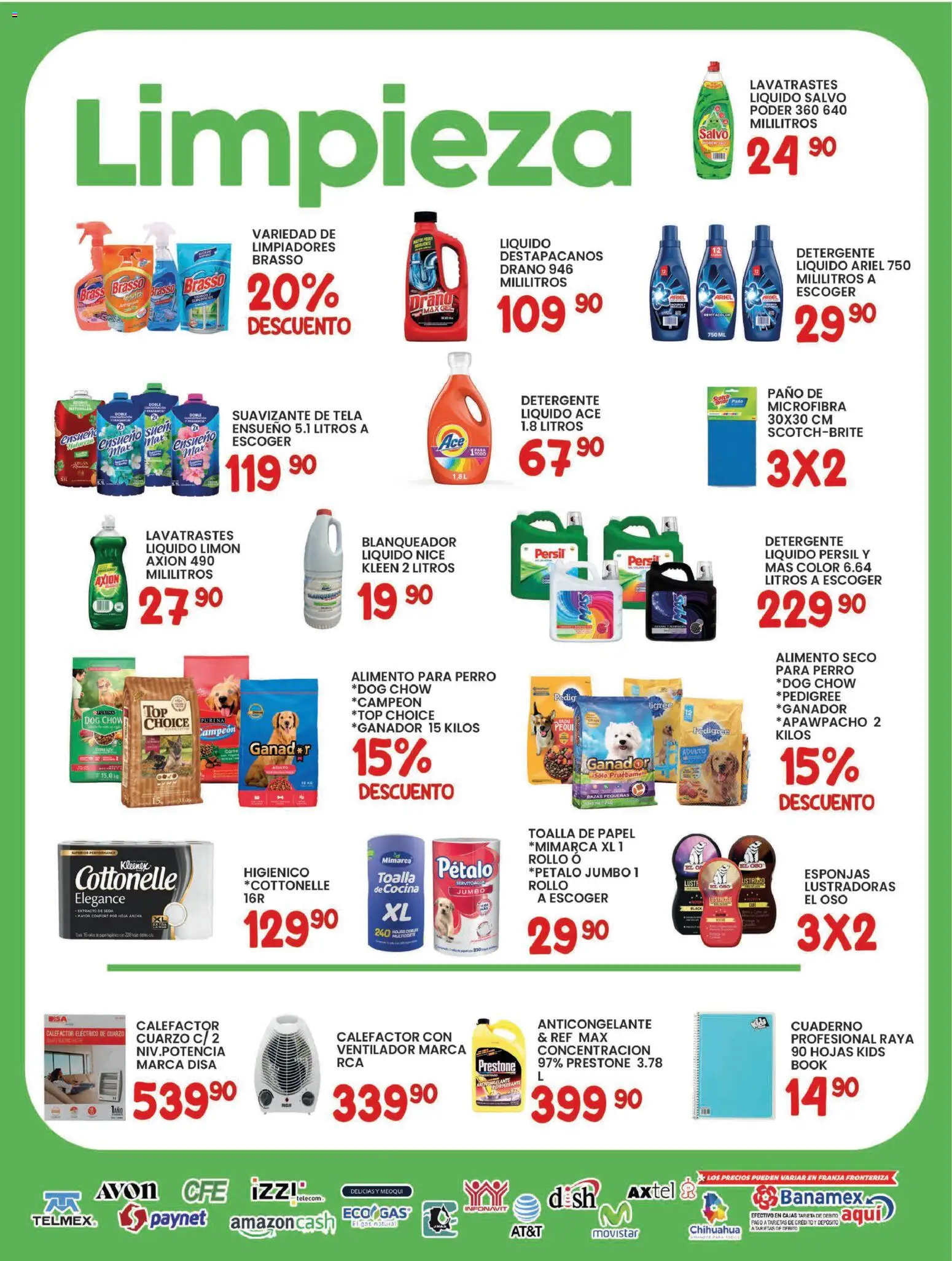 Nuevas ofertas de Alsuper válidas en toda la República Mexicana desde el 20.01.2026. ¡Encuentra las mejores ofertas en Alsuper folleto! | Página: 5 | Productos: Detergente, Limón, Suavizante, Calefactor