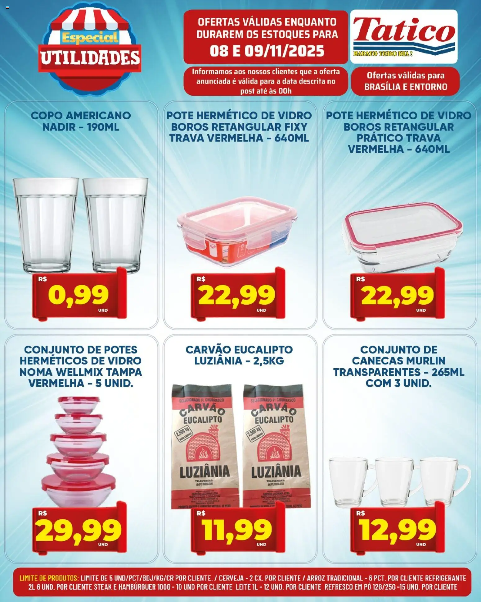 Tatico Folheto - válido de 10.11.2025 | Página: 29 | Produtos: Pó, Leite, Hambúrguer, Potes