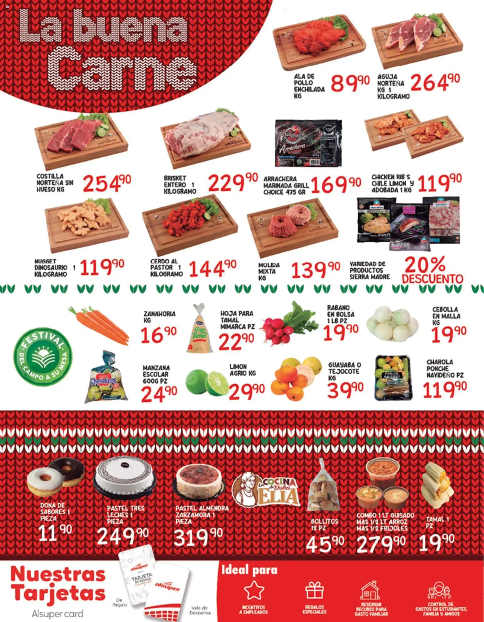 Nuevas ofertas de Alsuper válidas en toda la República Mexicana desde el 26.12.2025. ¡Encuentra las mejores ofertas en Alsuper folleto Saltillo! | Página: 6 | Productos: Manzana, Limón, Cerdo, Malla