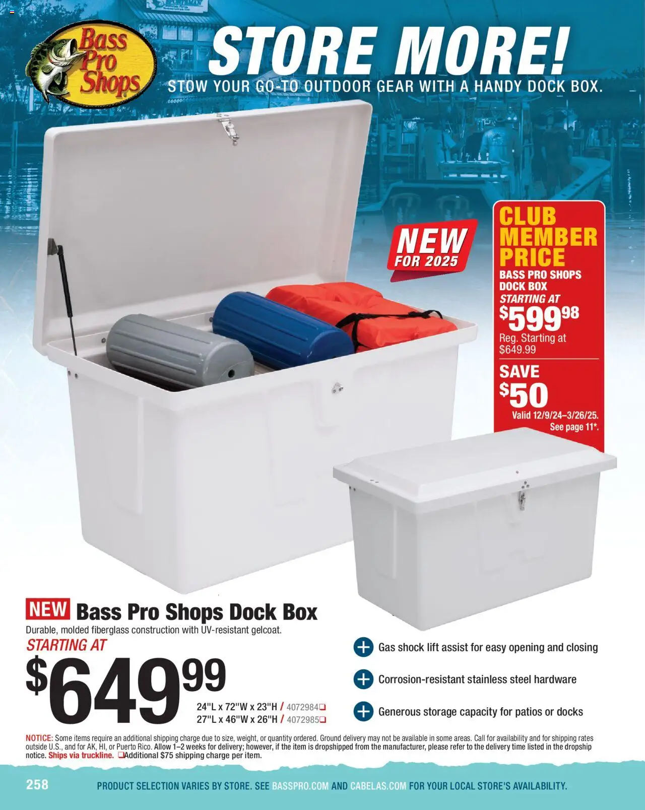 Cabela's Saltwater Specialist 25 - valid from 01.01.2025 | Page: 258 | Products: Box, Shock