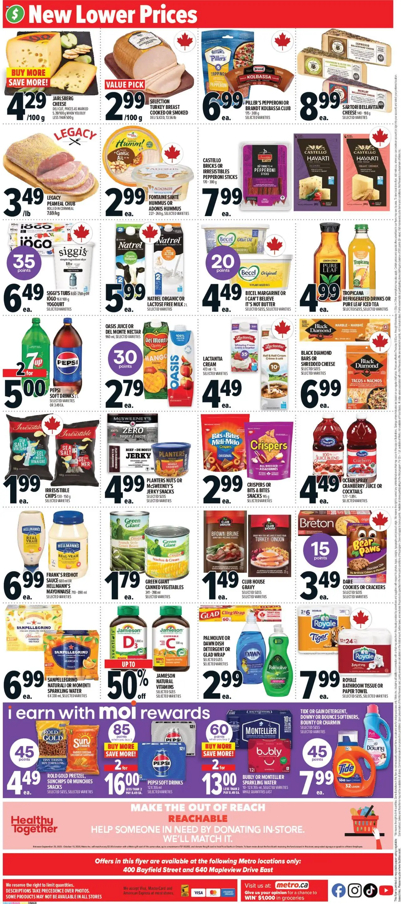 Metro flyer valid from 09.10.2025 | Page: 4 | Products: Cookies, Turkey, Milk, Oil