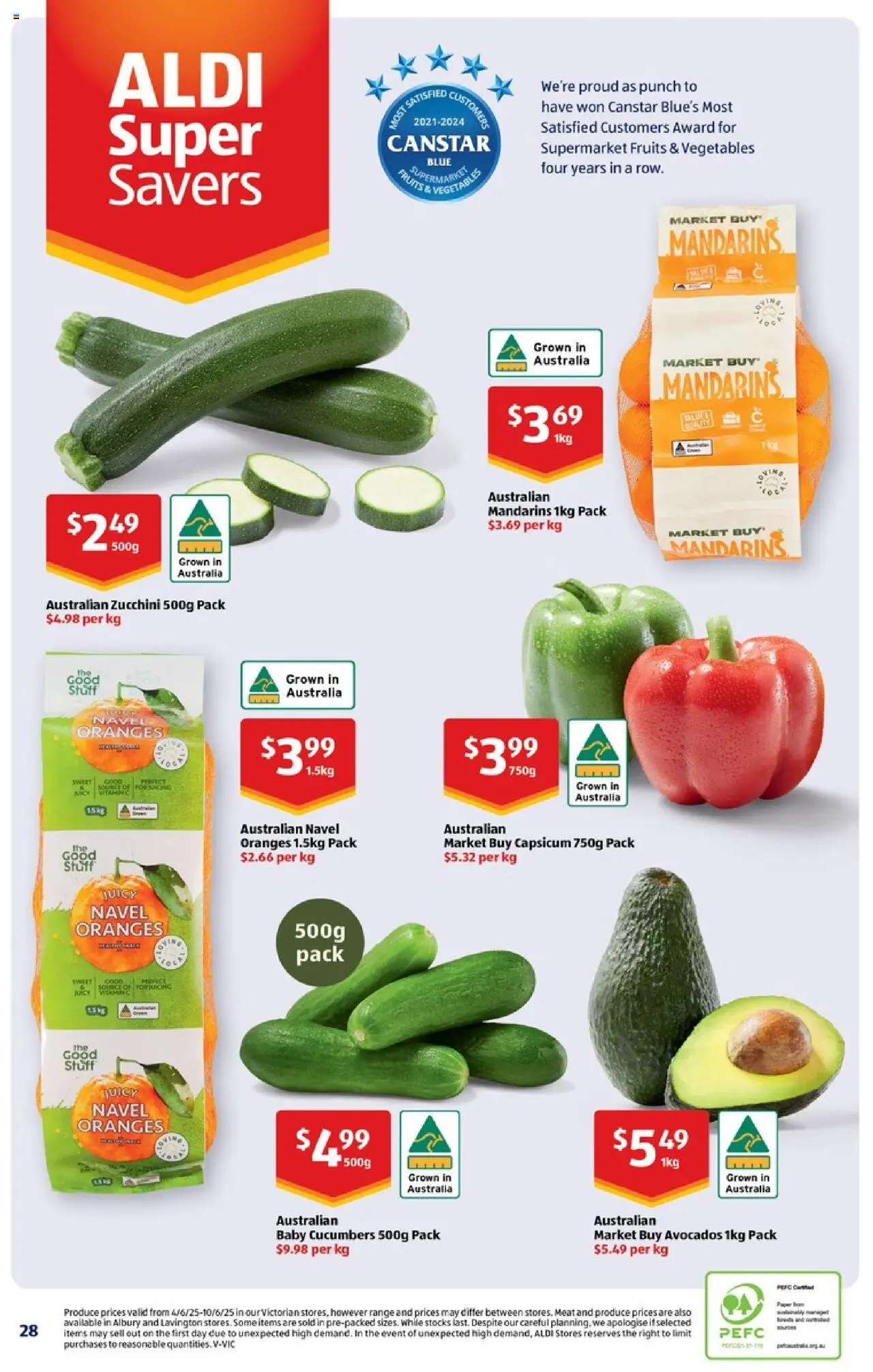 Aldi catalogue - valid from 11.06.2025 | Page: 39 | Products: Mandarins, Cucumbers, Zucchini, Vitamin