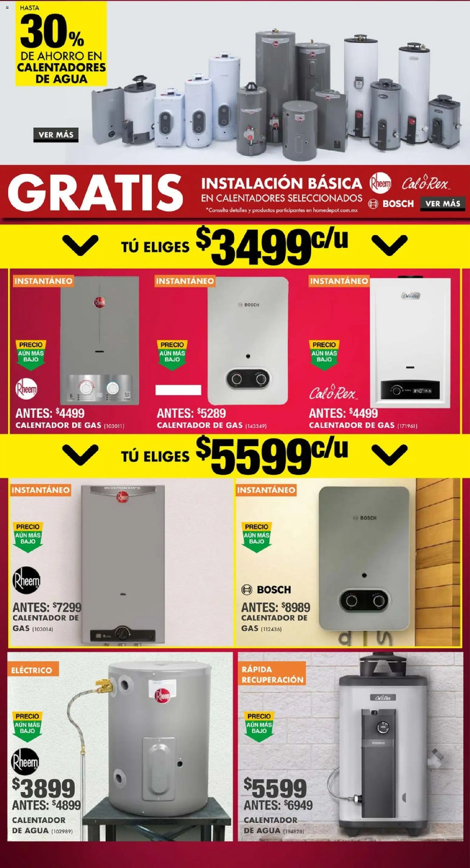 Nuevas ofertas de Home Depot válidas en toda la República Mexicana desde el 13.11.2025. ¡Encuentra las mejores ofertas en Home Depot Buen Fin! | Página: 8 | Productos: Agua