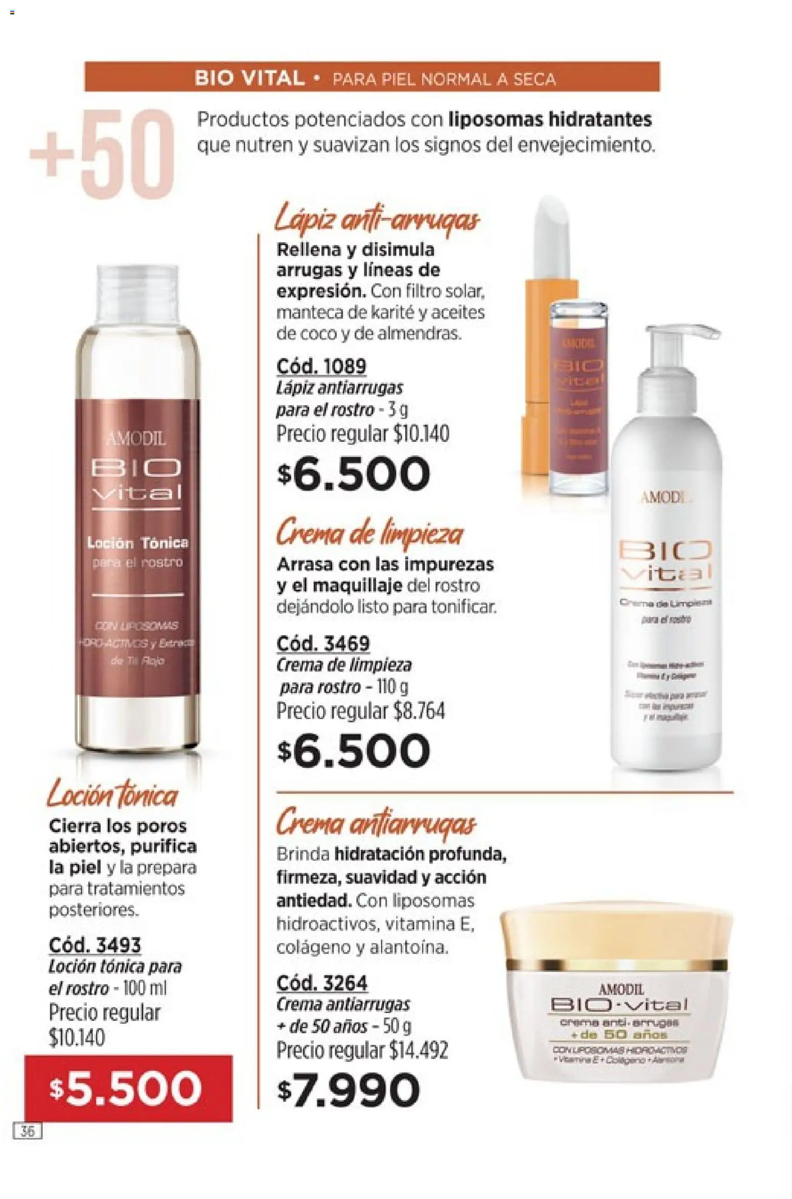 Catálogo Amodil Campaña 4 │ válido desde el 01.03.2026 | Página: 36 | Productos: Maquillaje, Crema de limpieza, Loción, Crema