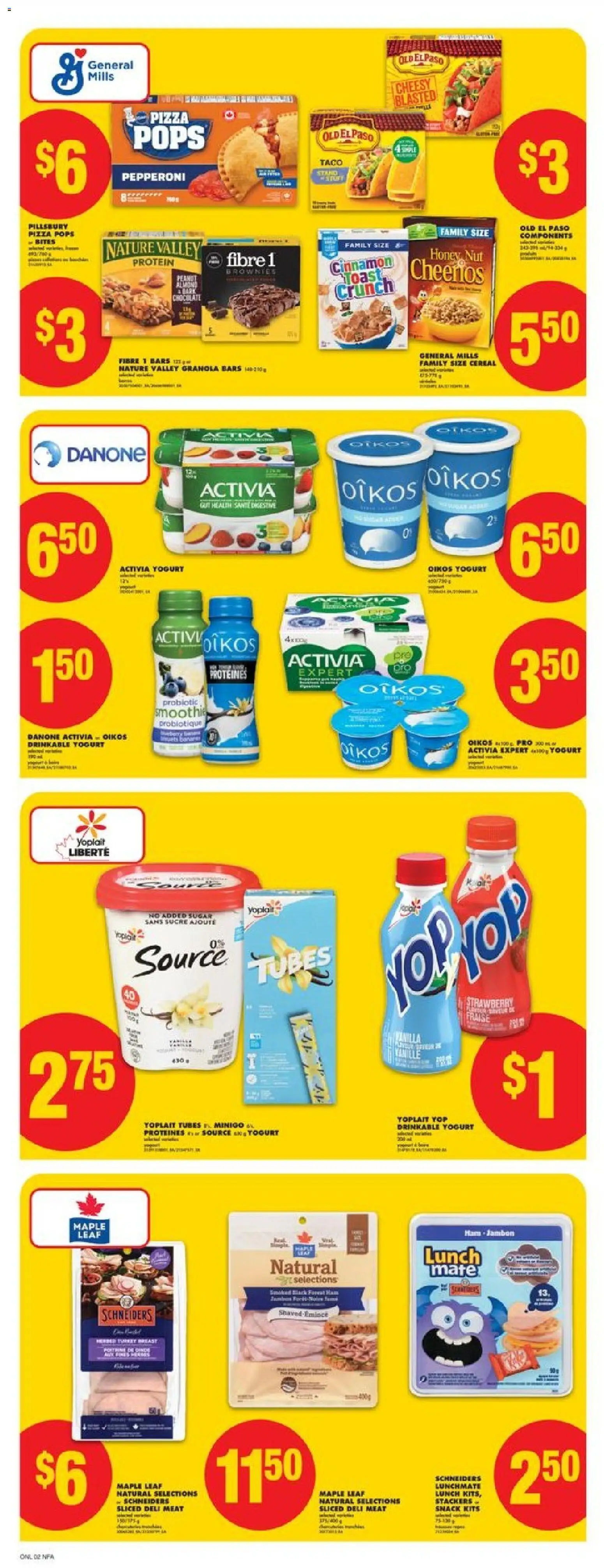 No Frills flyer valid from 13.11.2025 | Page: 6 | Products: Yogurt, Pizza