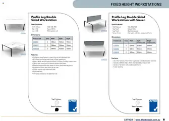 Preview of Black Woods Furniture Catalogue - valid from 18.11.2024 | Page: 9 | Products: Desk, Cable, Screen