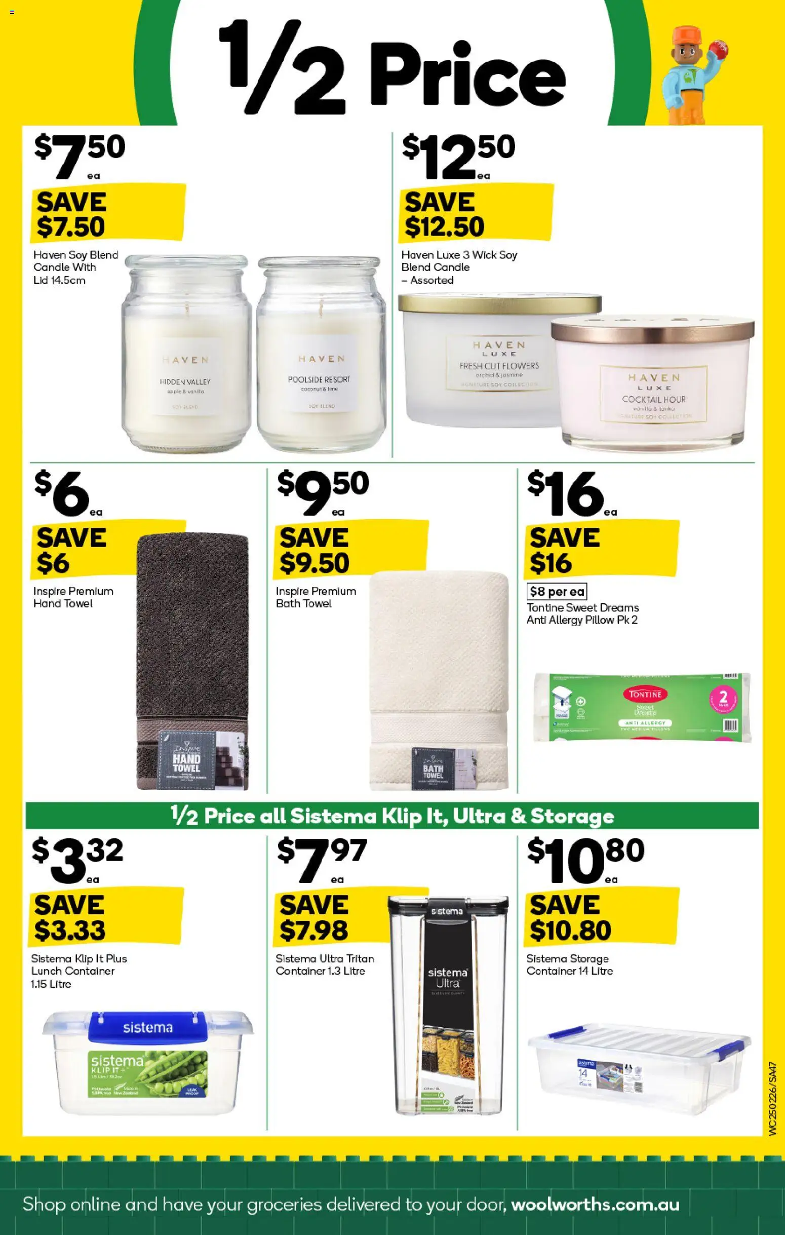 Woolworths catalogue - valid from 25.02.2026 | Page: 47 | Products: Bath, Candle, Pillow, Allergy