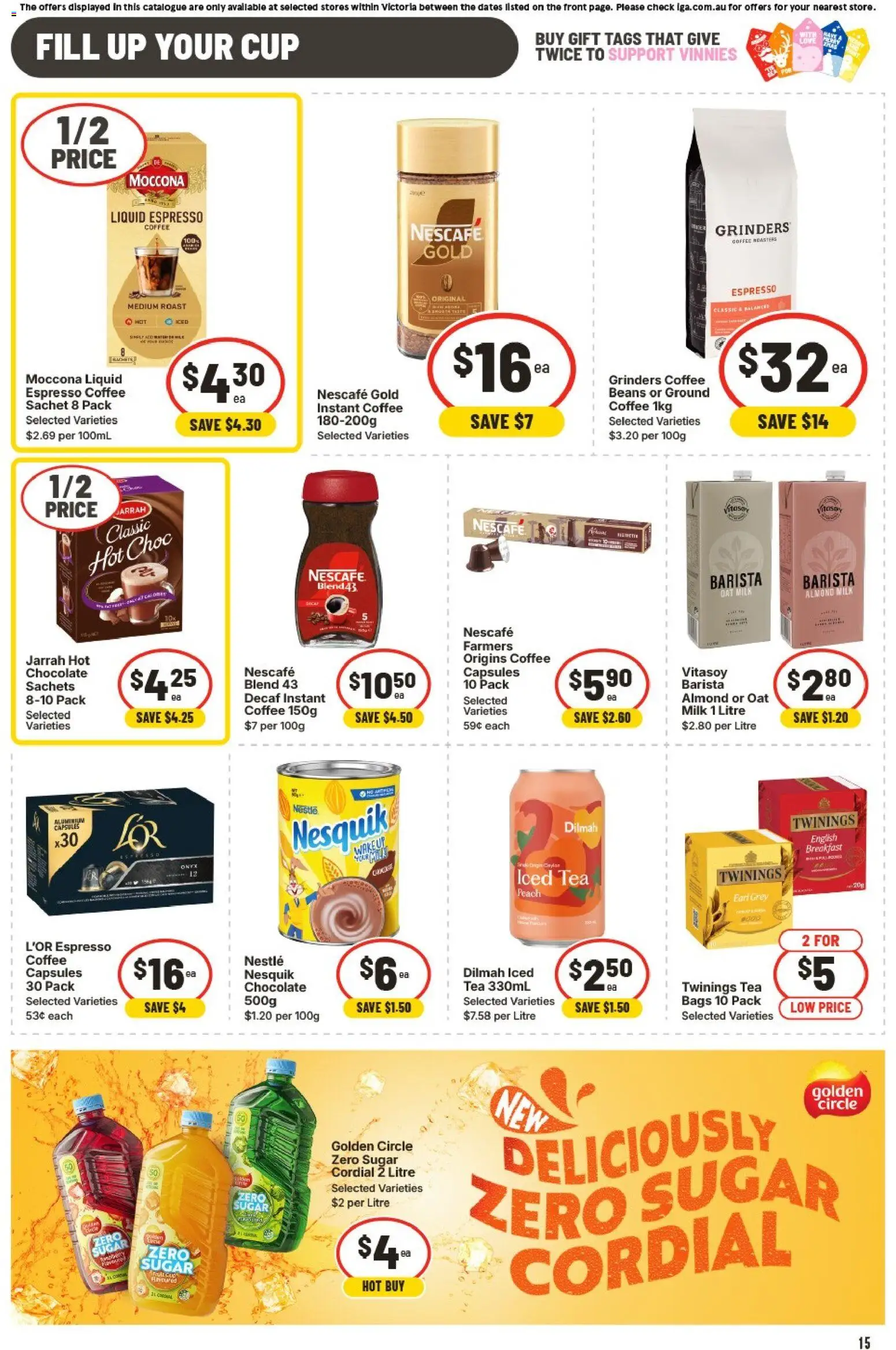 IGA catalogue - valid from 19.11.2025 | Page: 16 | Products: Milk, Chocolate, Moccona, Nescafe