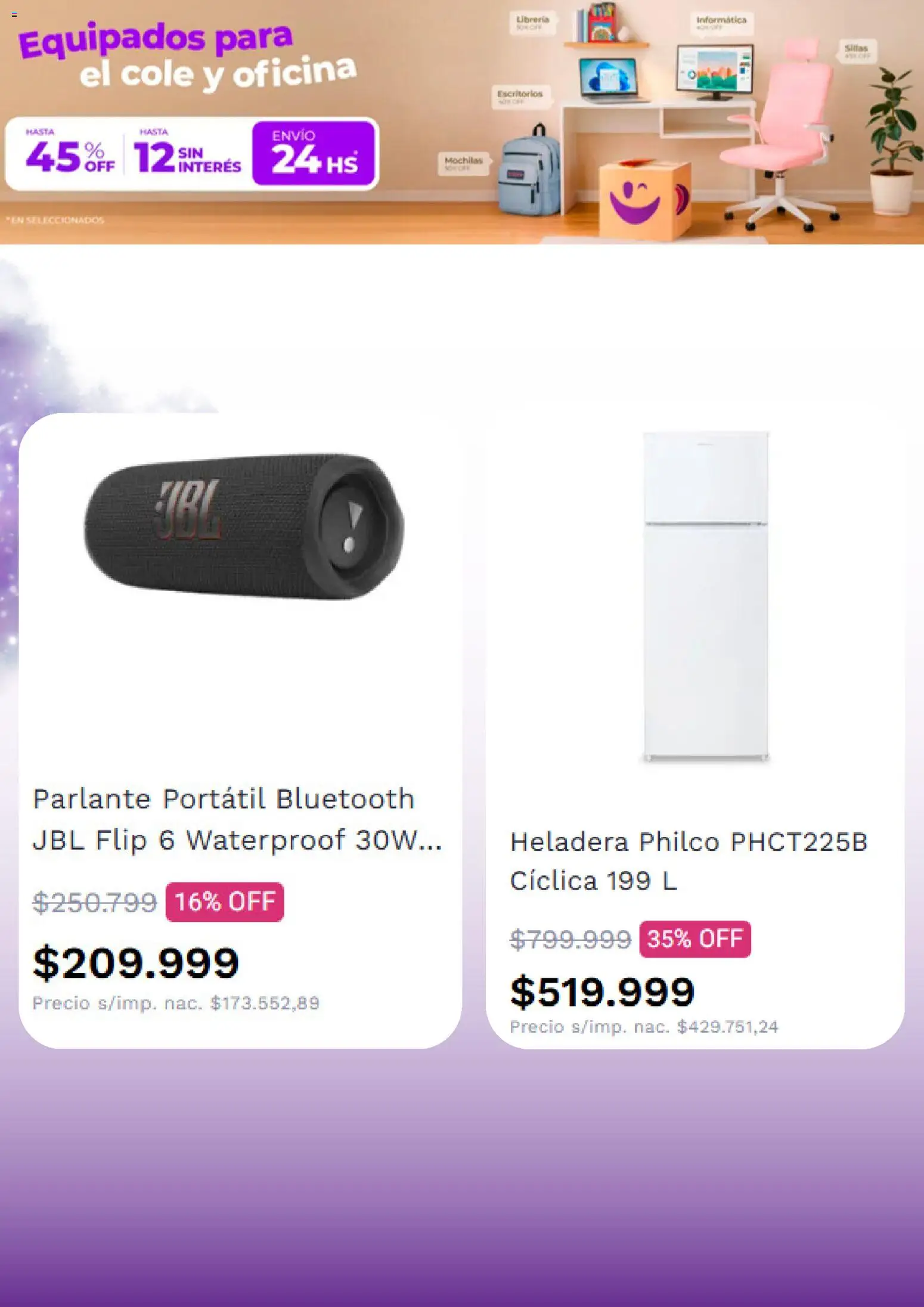 Frávega ofertas │ válido desde el 26.02.2026 | Página: 4 | Productos: Heladera, Parlante