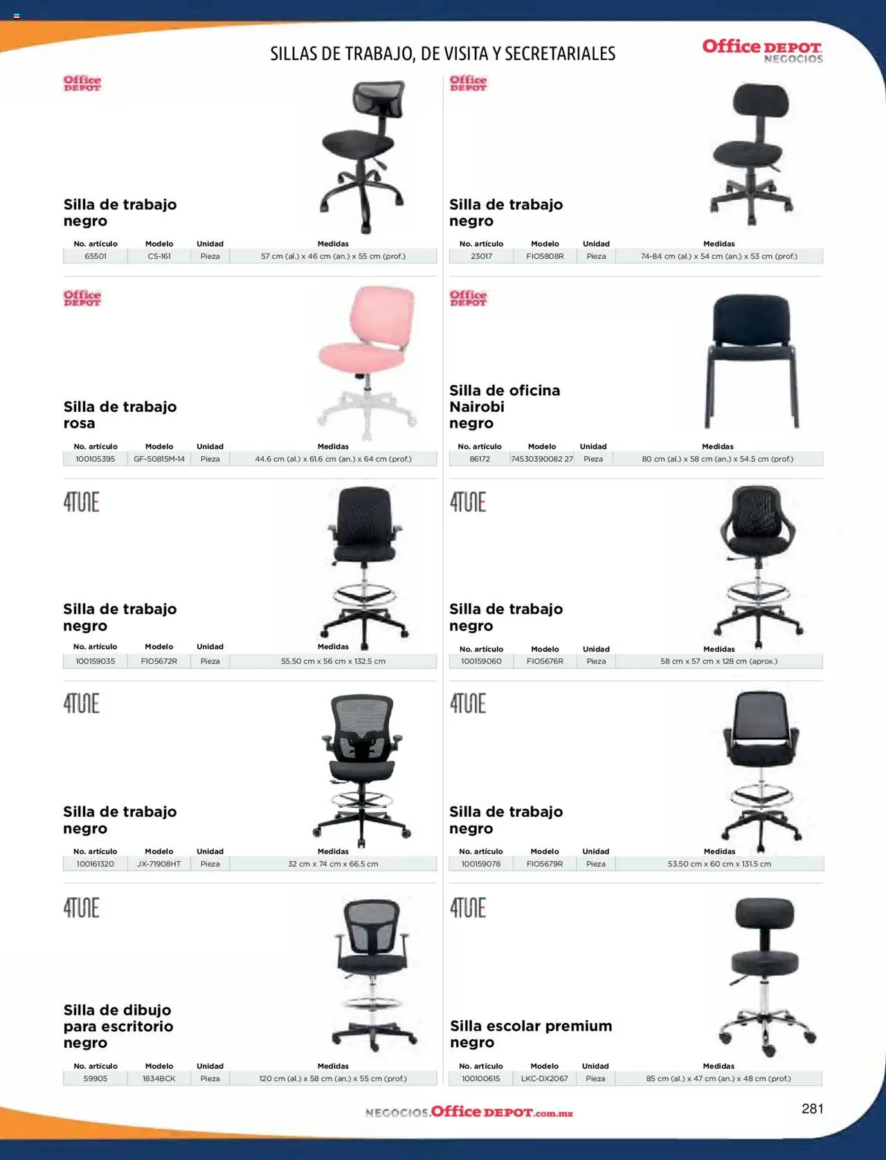 Nuevas ofertas de Office Depot válidas en toda la República Mexicana desde el 09.01.2025. ¡Encuentra las mejores ofertas en Office Depot catálogo 2025! | Página: 283 | Productos: Silla, Escritorio