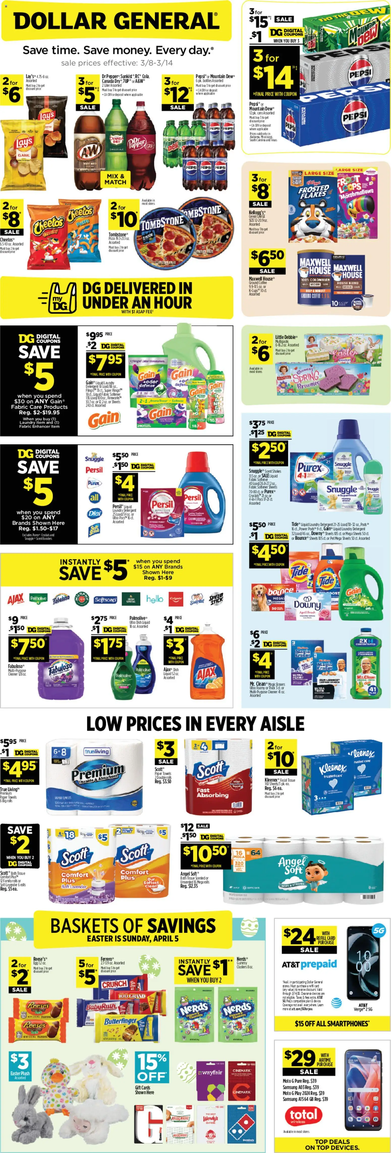 Dollar General Weekly Ad - valid from 08.03.2026 | Page: 1