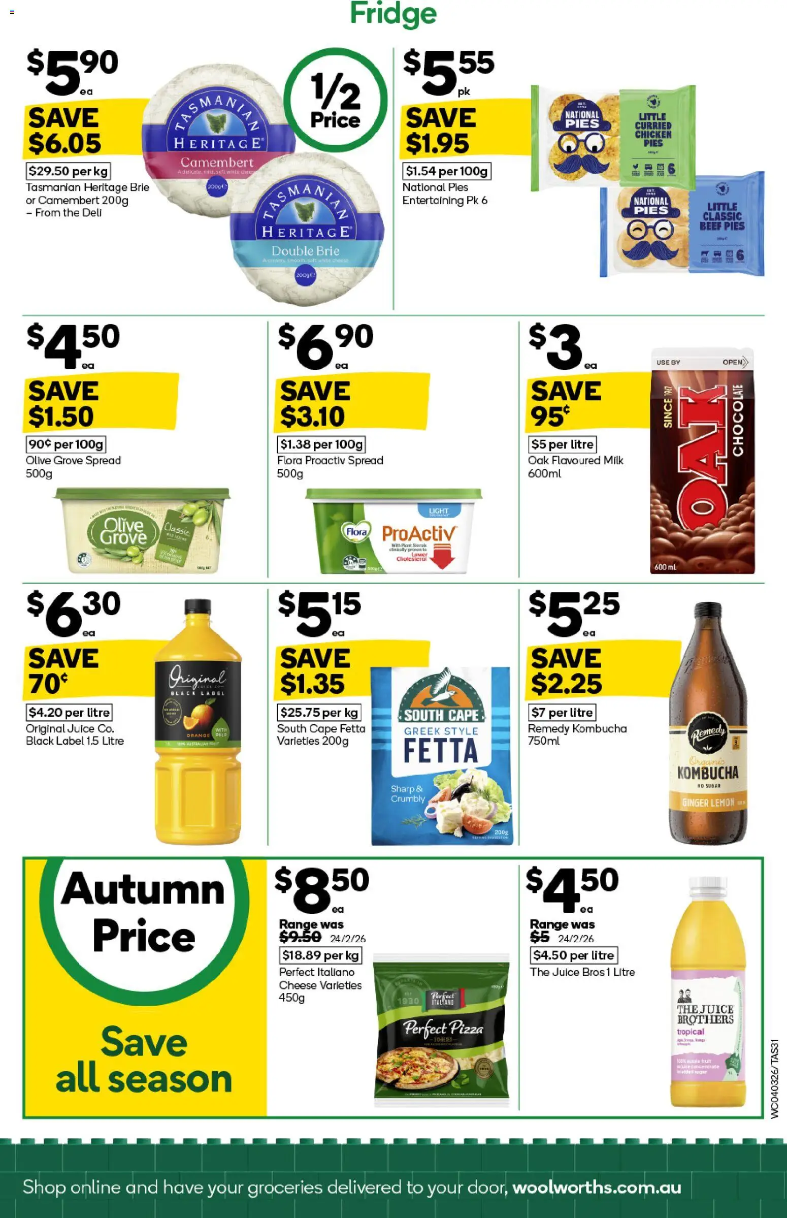 Woolworths catalogue - valid from 04.03.2026 | Page: 31 | Products: Light, Pizza, Juice, Pies