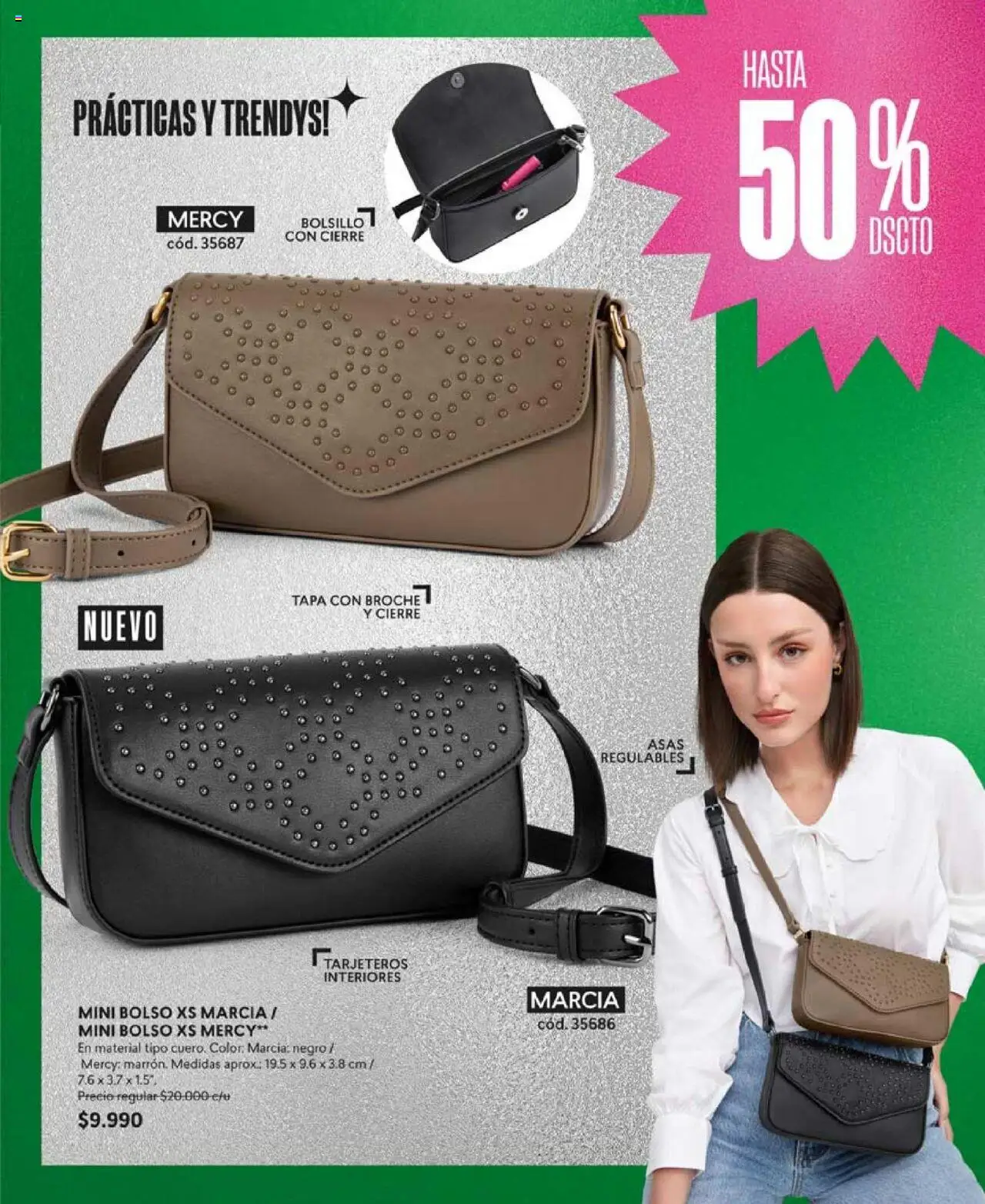 Catálogo CyZone Campaña 17 │ válido desde el 14.10.2025 | Página: 77 | Productos: Broche, Bolso