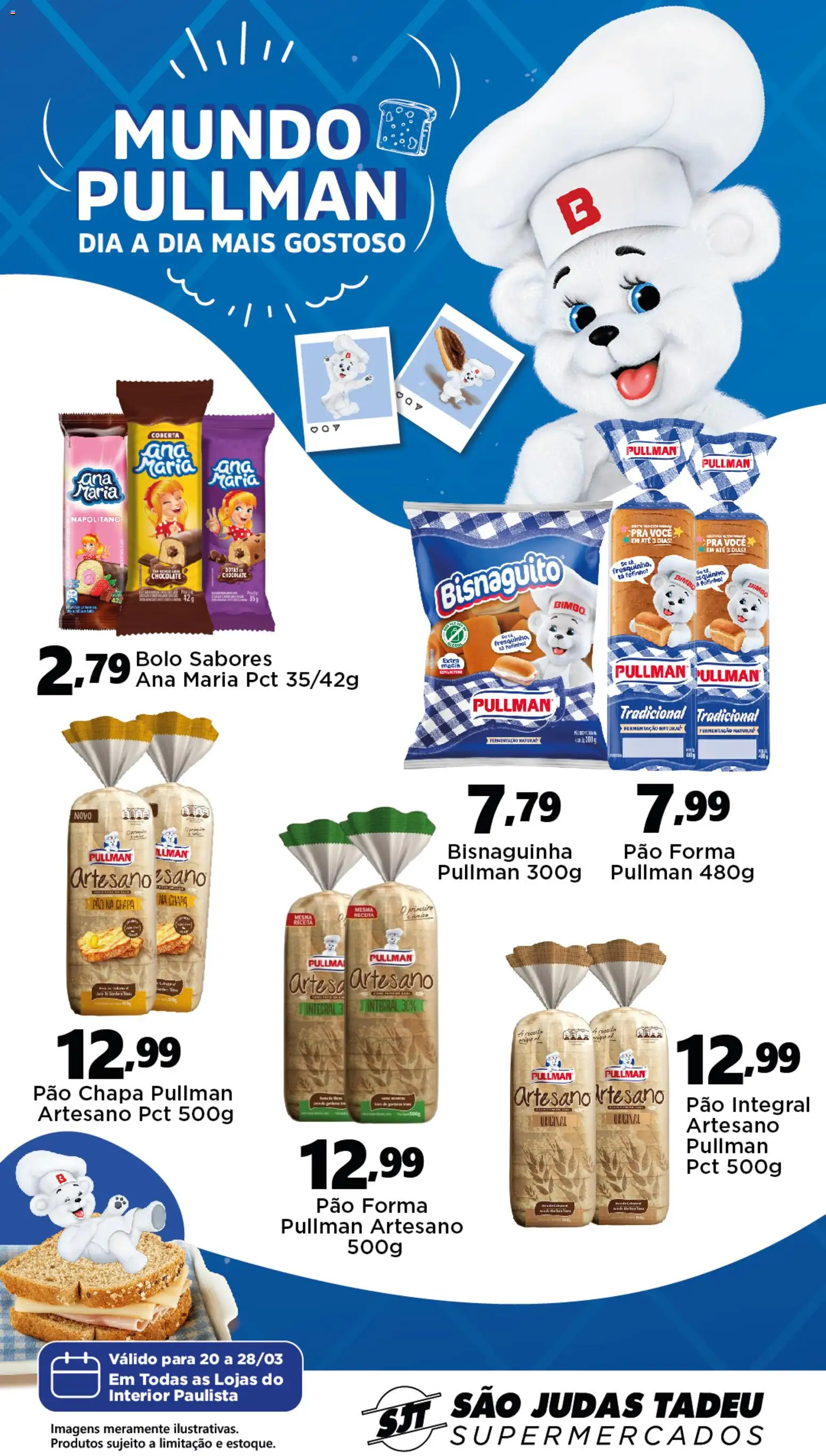 São Judas Tadeu Folheto - válido de 20.03.2026 | Página: 1 | Produtos: Pão, Chocolate, Bolo