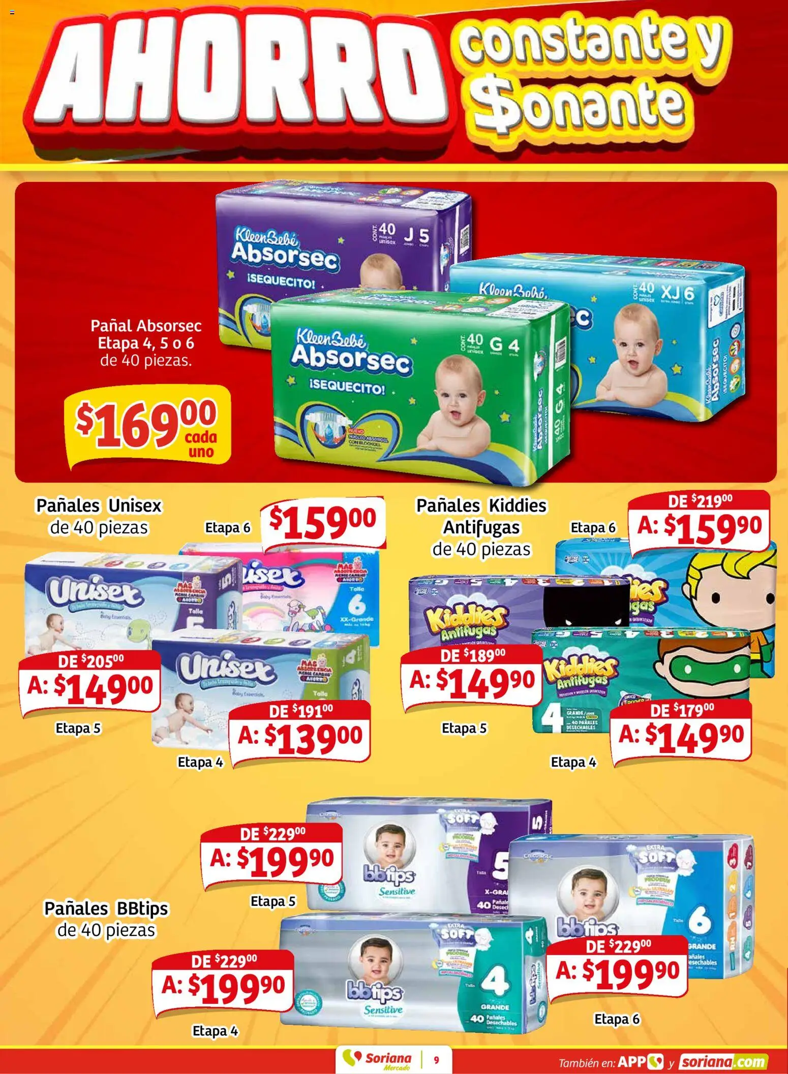 Nuevas ofertas de Soriana válidas en toda la República Mexicana desde el 02.01.2026. ¡Encuentra las mejores ofertas en Soriana - Pesito Valedor Mercado: Nay, Sin, Son ! | Página: 17 | Productos: Pañales