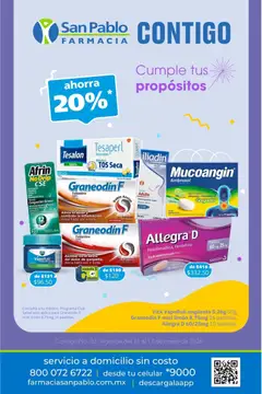 Vista previa de Farmacia San Pablo catálogo, nuevo folleto de la tienda, válido en México a partir del 11.01.2026