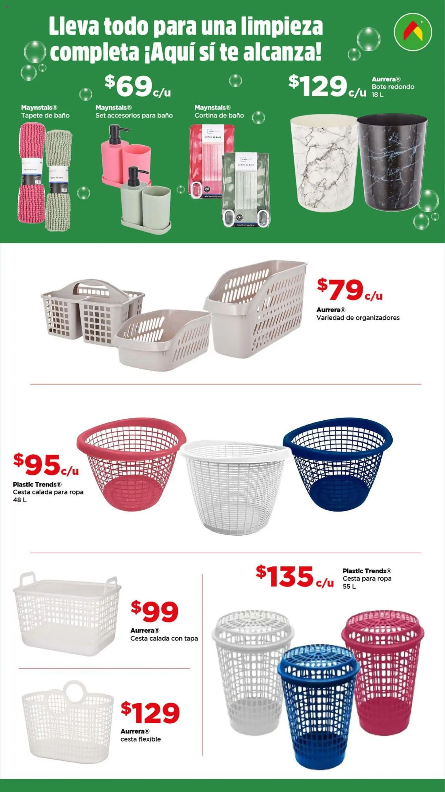 Nuevas ofertas de Bodega Aurrerá válidas en toda la República Mexicana desde el 26.12.2025. ¡Encuentra las mejores ofertas en Bodega Aurrerá folleto Feria de la limpieza! | Página: 11 | Productos: Flexible, Té, Baño, Tapete