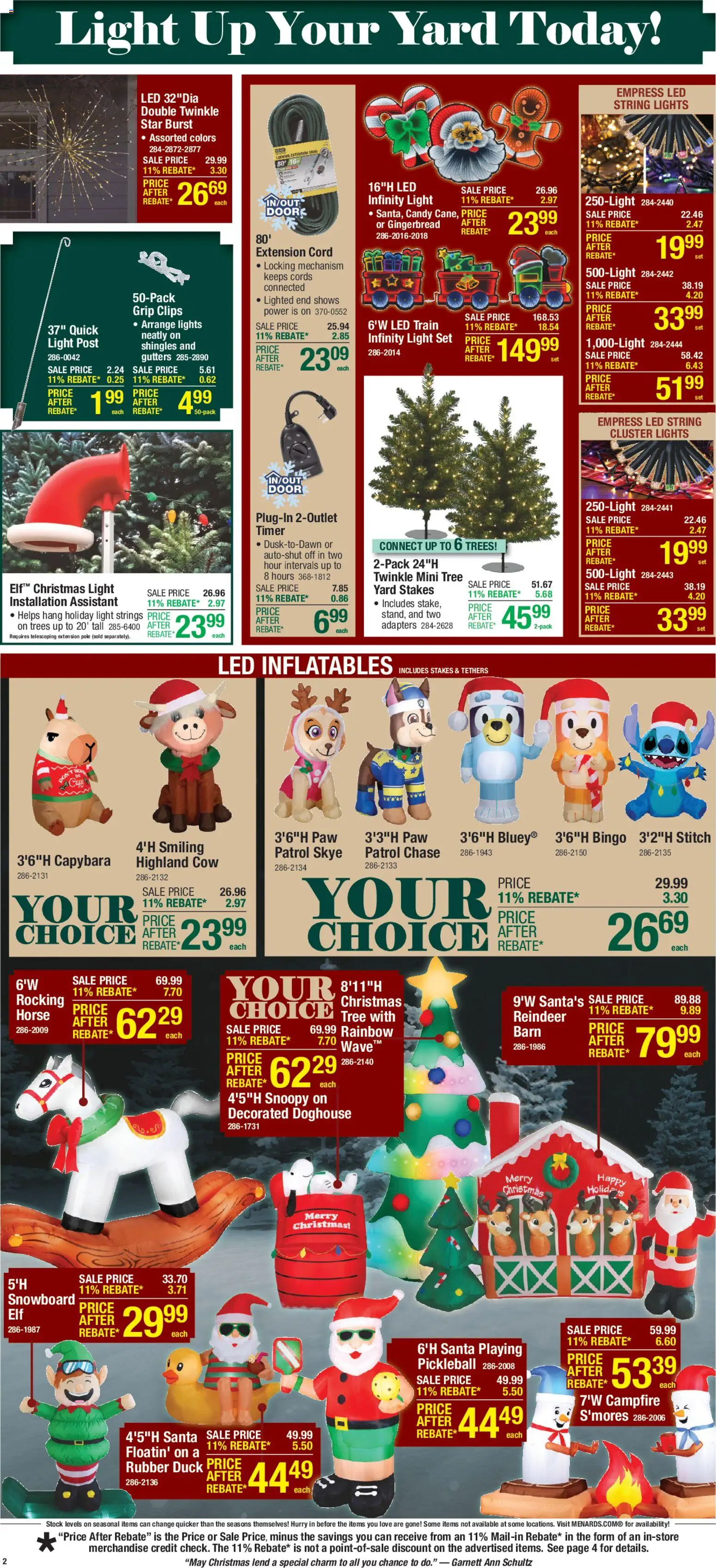 Menards Christmas Decor Sale - valid from 05.11.2025 | Page: 2