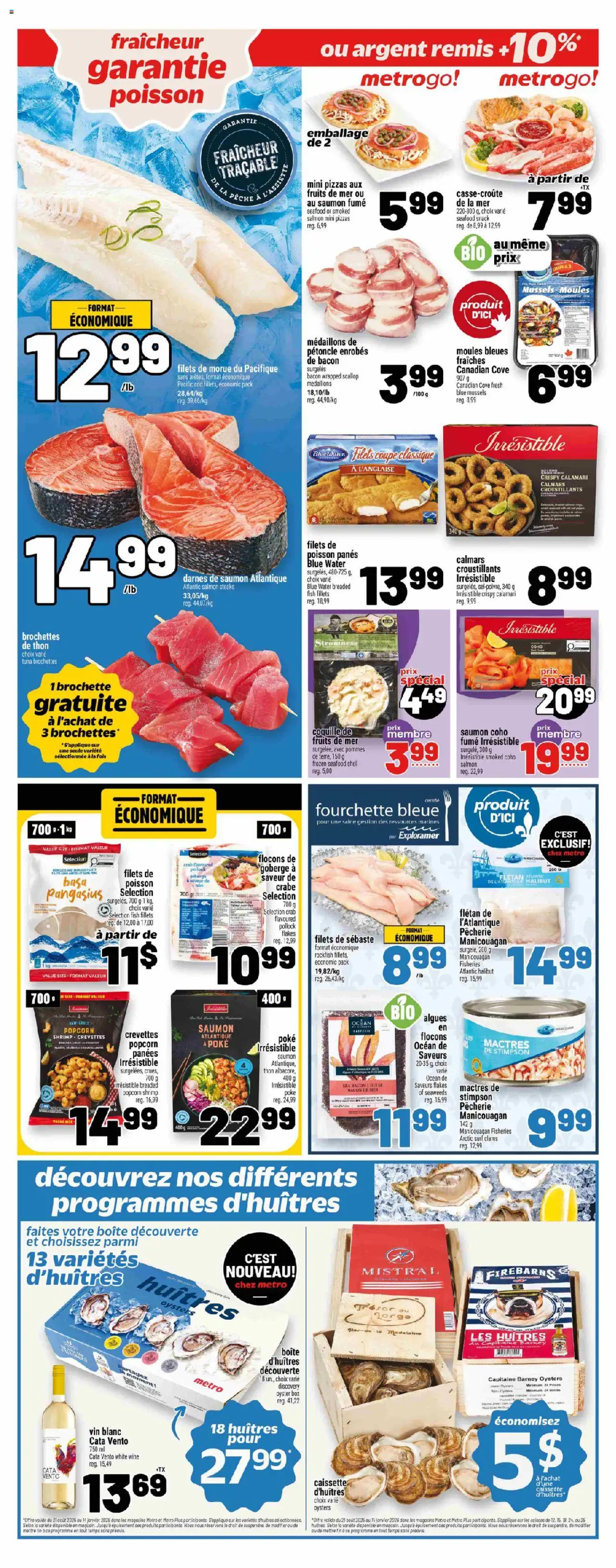 Metro flyer valid from 18.09.2025 | Page: 10 | Products: Fish, Flakes, Box, Wine
