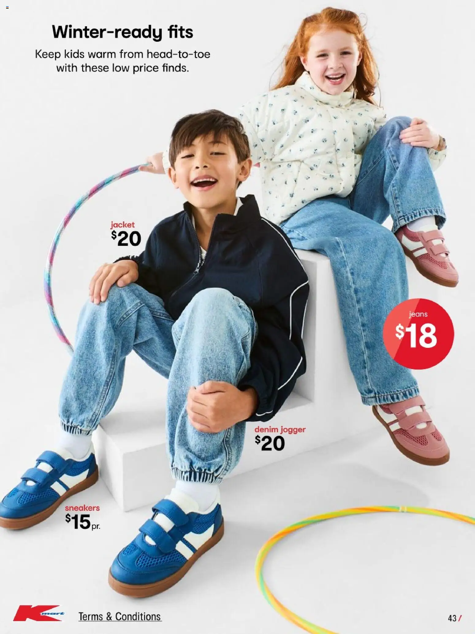 Kmart catalogue - valid from 02.04.2026 | Page: 43 | Products: Denim, Jacket, Sneakers, Jeans