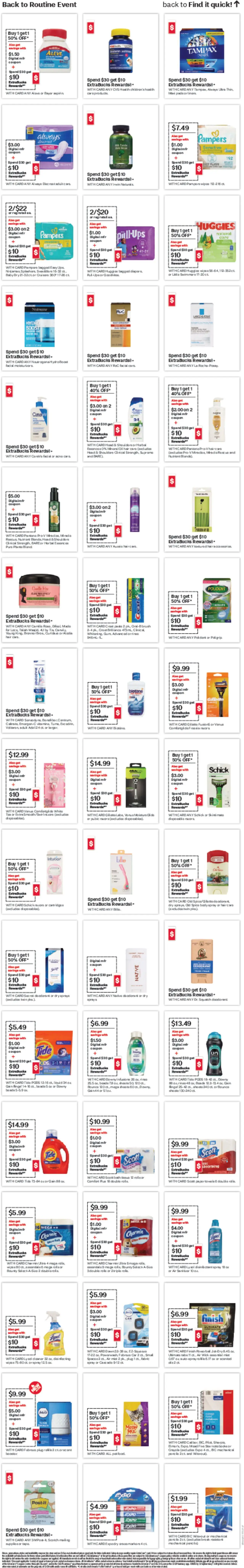 CVS Pharmacy Weekly Ad - CA - valid from 10.08.2025 | Page: 19 | Products: Brush, Deodorant, Pads