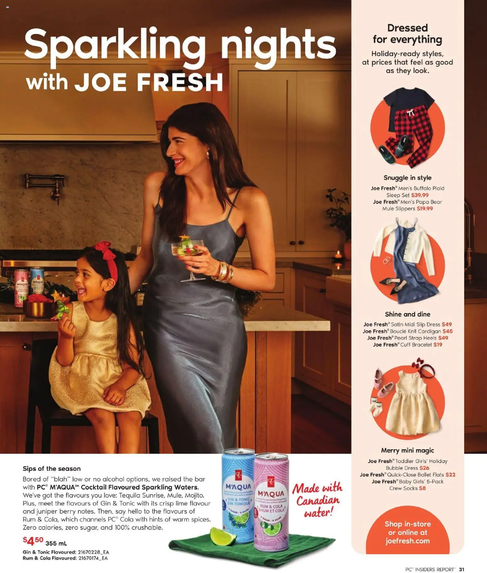 Loblaws flyer valid from 30.10.2025 | Page: 22 | Products: Gin, Slippers, Cardigan, Socks