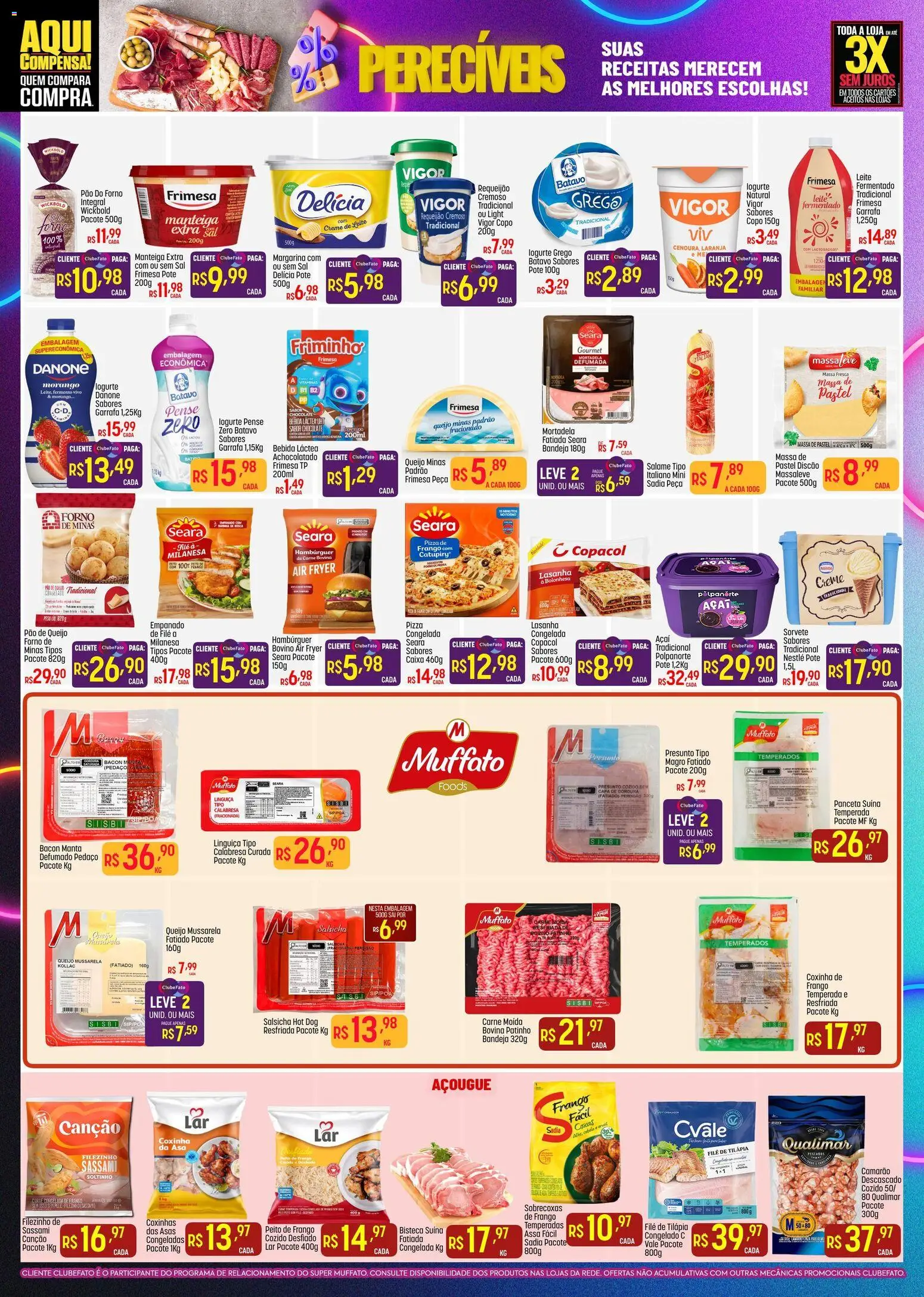 Super Muffato Folheto - válido de 06.04.2026 | Página: 6 | Produtos: Queijo, Pão, Presunto, Bebida