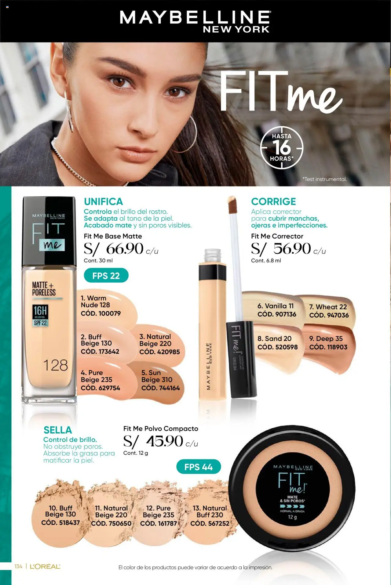 Catálogo Azzorti válido desde 15.09.2025 | Página: 138 | Productos: Corrector, Polvo