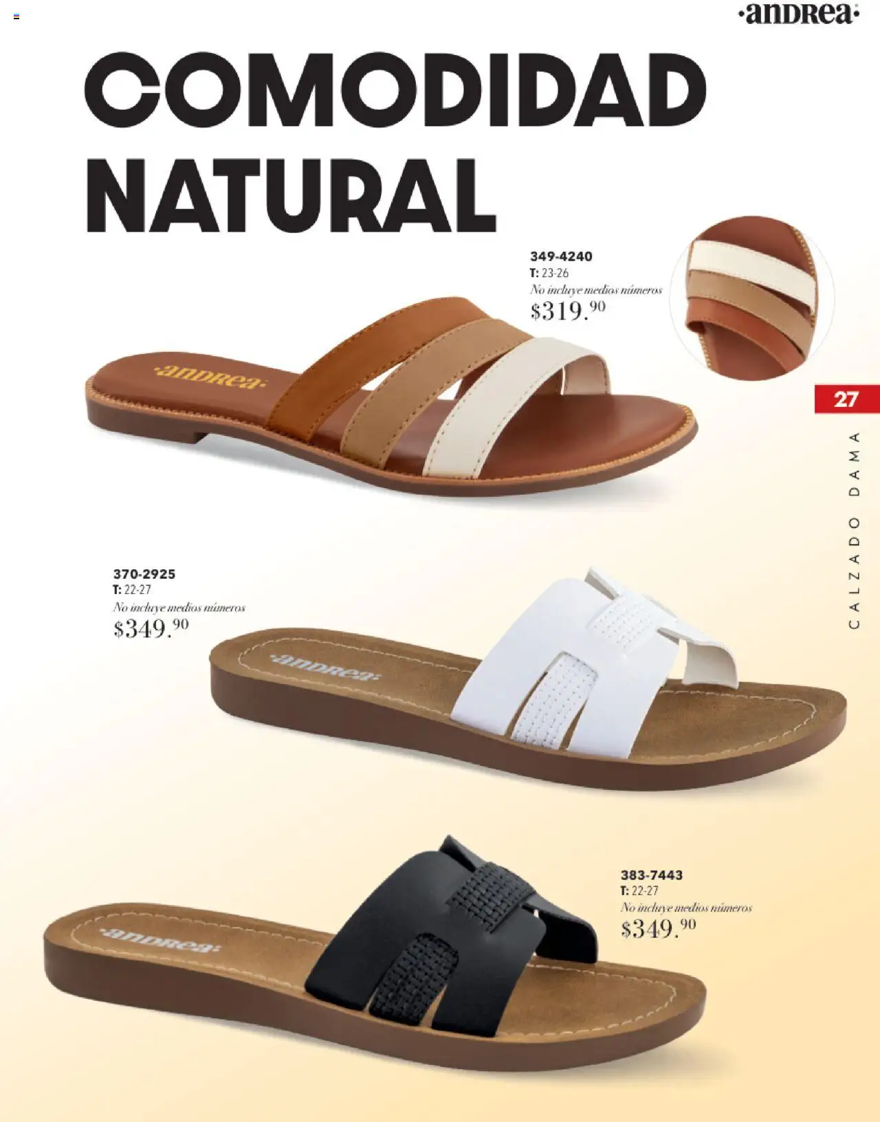 Nuevas ofertas de Andrea válidas en toda la República Mexicana desde el 17.08.2025. ¡Encuentra las mejores ofertas en Andrea - Catálogo Tropical Otoño / Invierno! | Página: 27