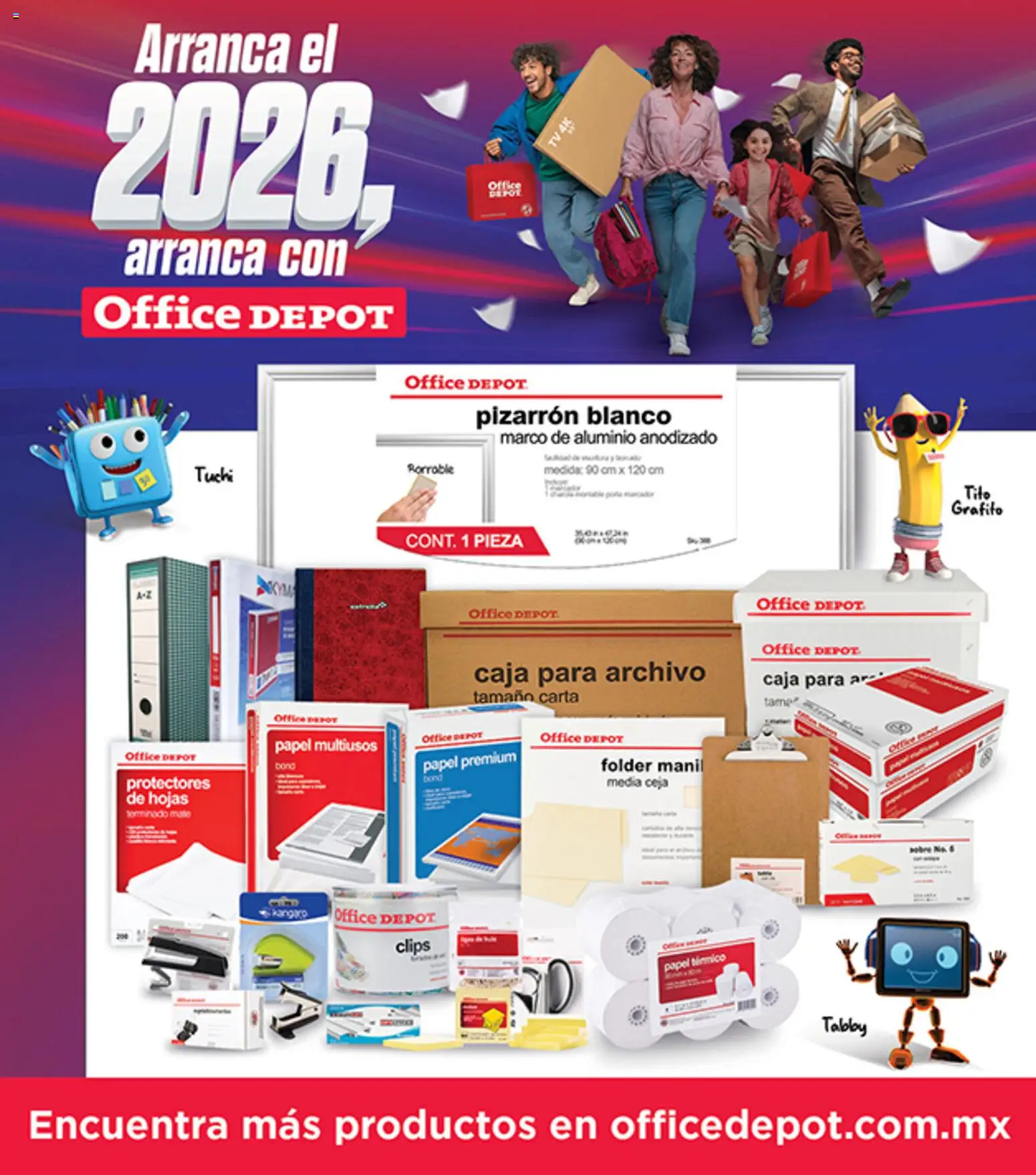 Nuevas ofertas de Office Depot válidas en toda la República Mexicana desde el 01.01.2026. ¡Encuentra las mejores ofertas en Office Depot catálogo! | Página: 1