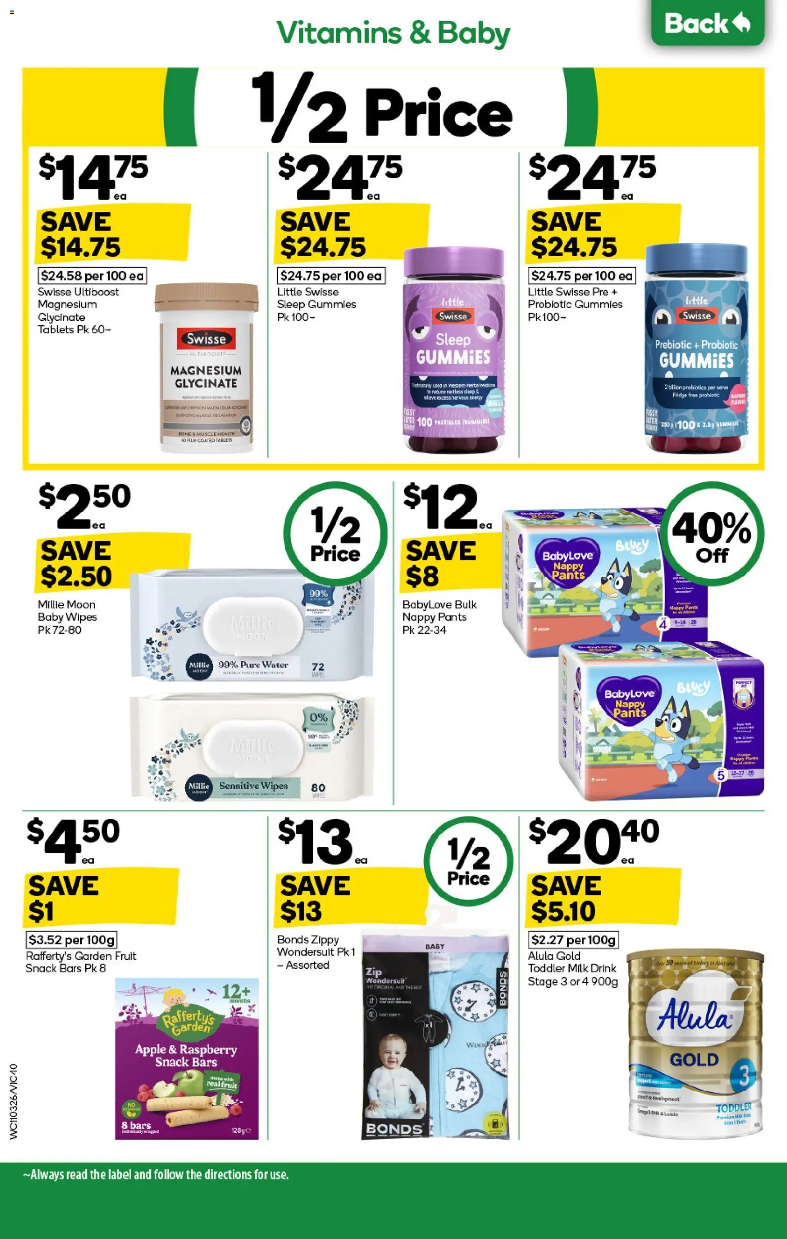 Woolworths catalogue - valid from 11.03.2026 | Page: 40 | Products: Milk, Pants, Raspberry, Fridge