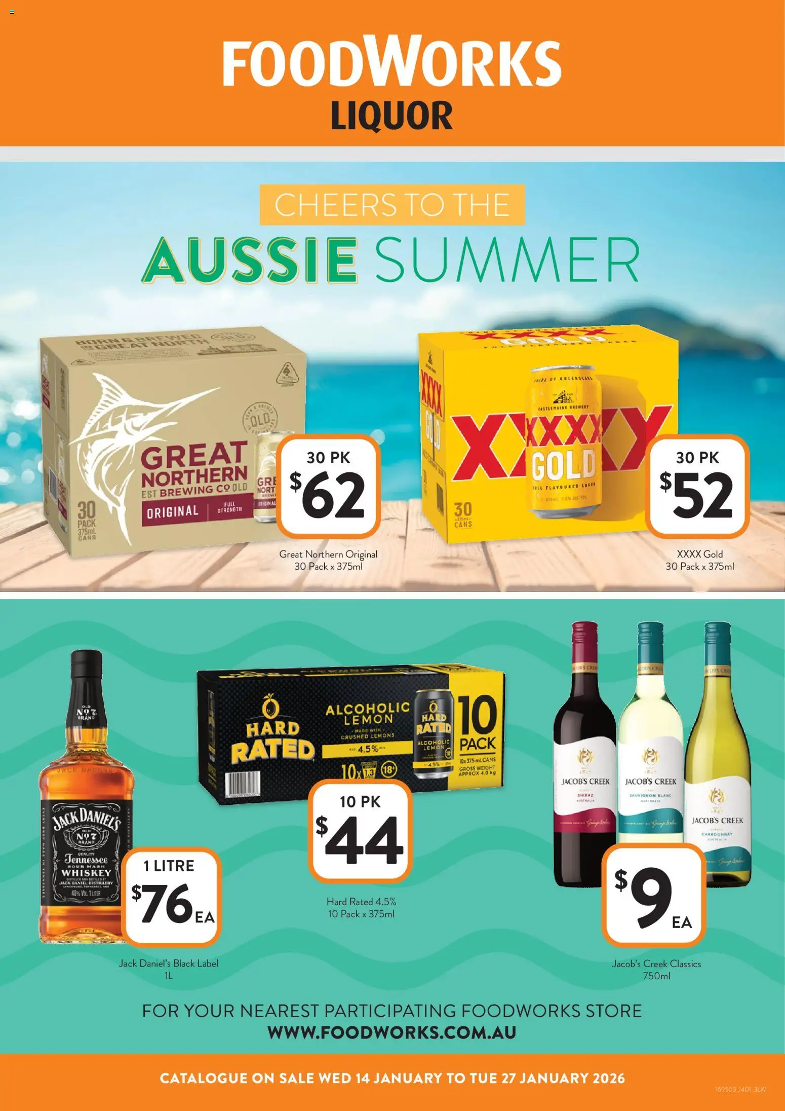 Foodworks catalogue - valid from 14.01.2026 | Page: 12 | Products: Whiskey, Lemon, Weight