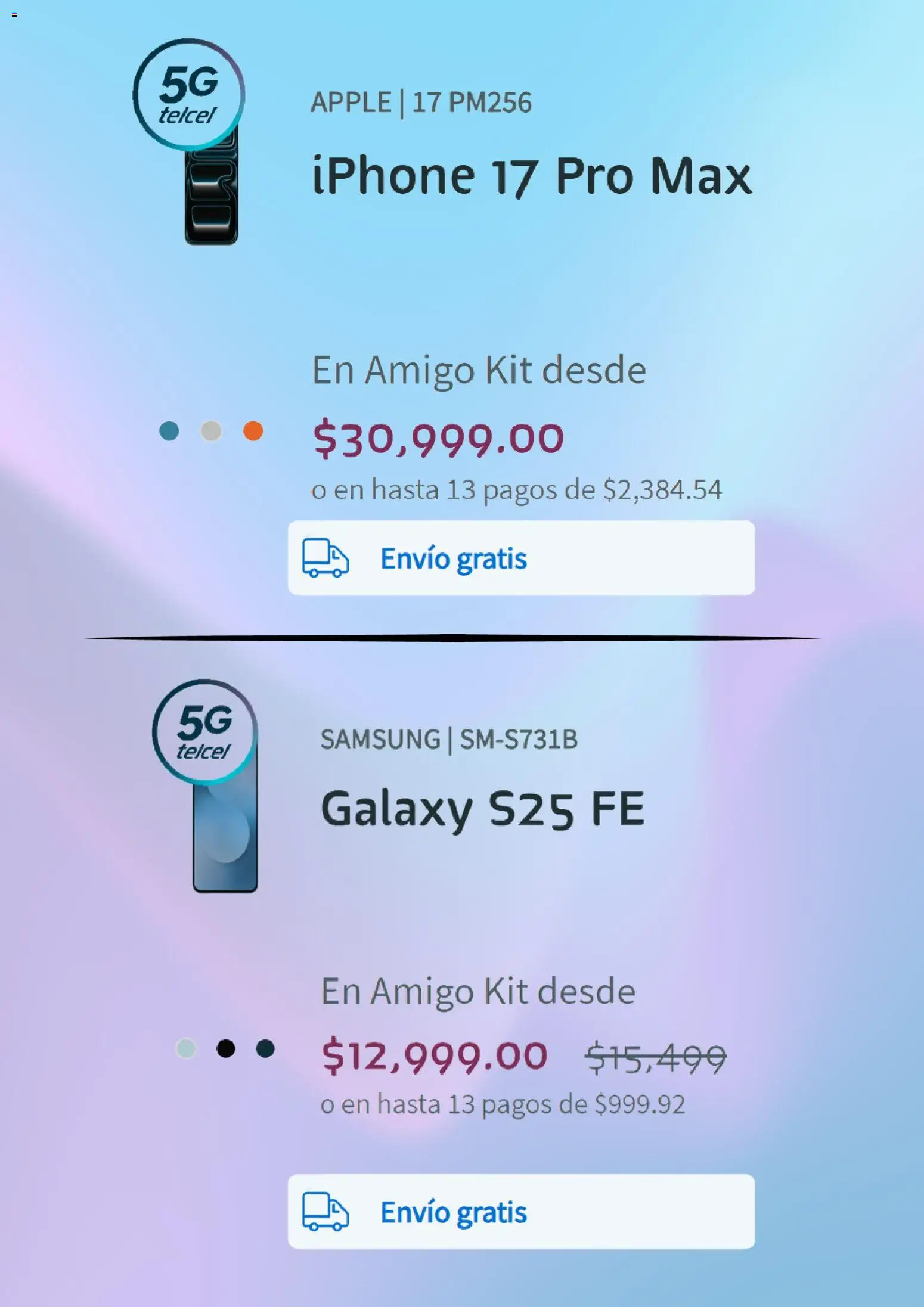 Nuevas ofertas de Telcel válidas en toda la República Mexicana desde el 01.11.2025. ¡Encuentra las mejores ofertas en Telcel catálogo! | Página: 2