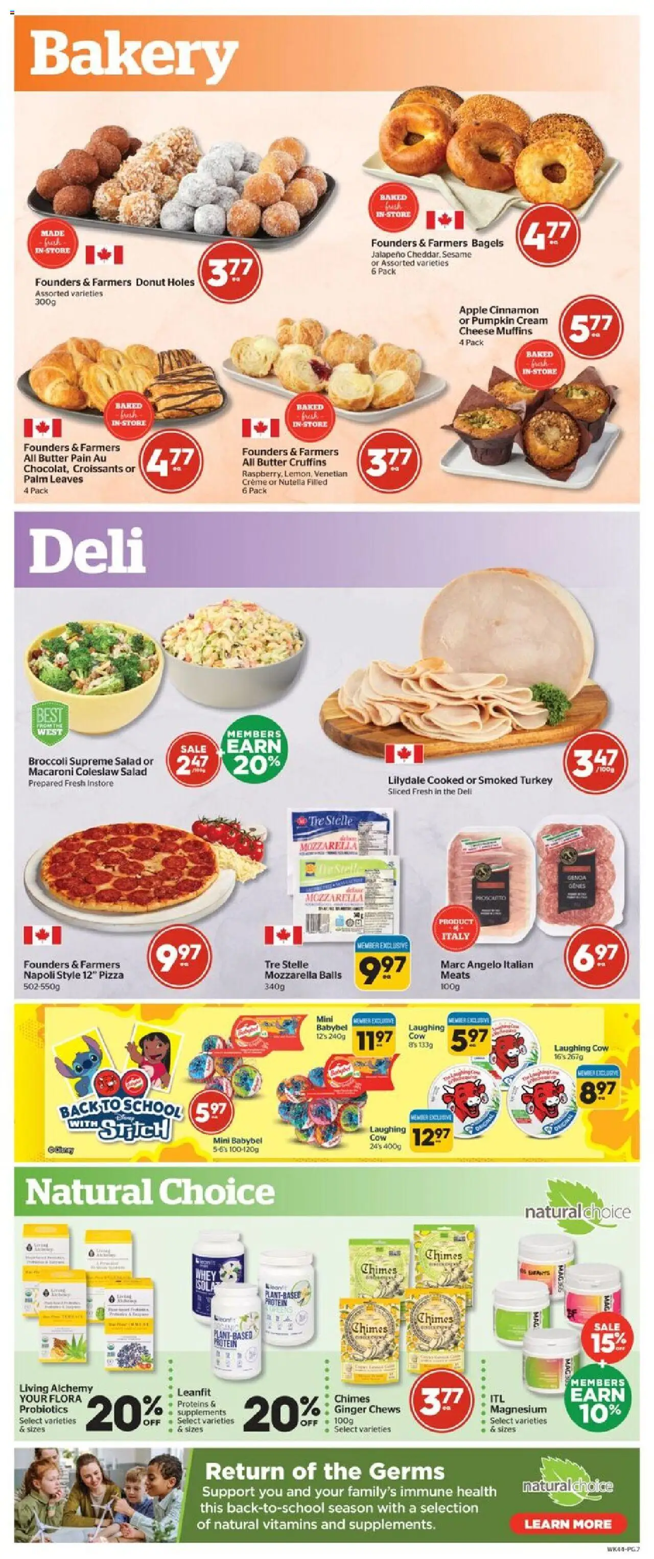 Calgary Co-op flyer valid from 04.09.2025 | Page: 7 | Products: Cream, Butter, Cheese, Pumpkin