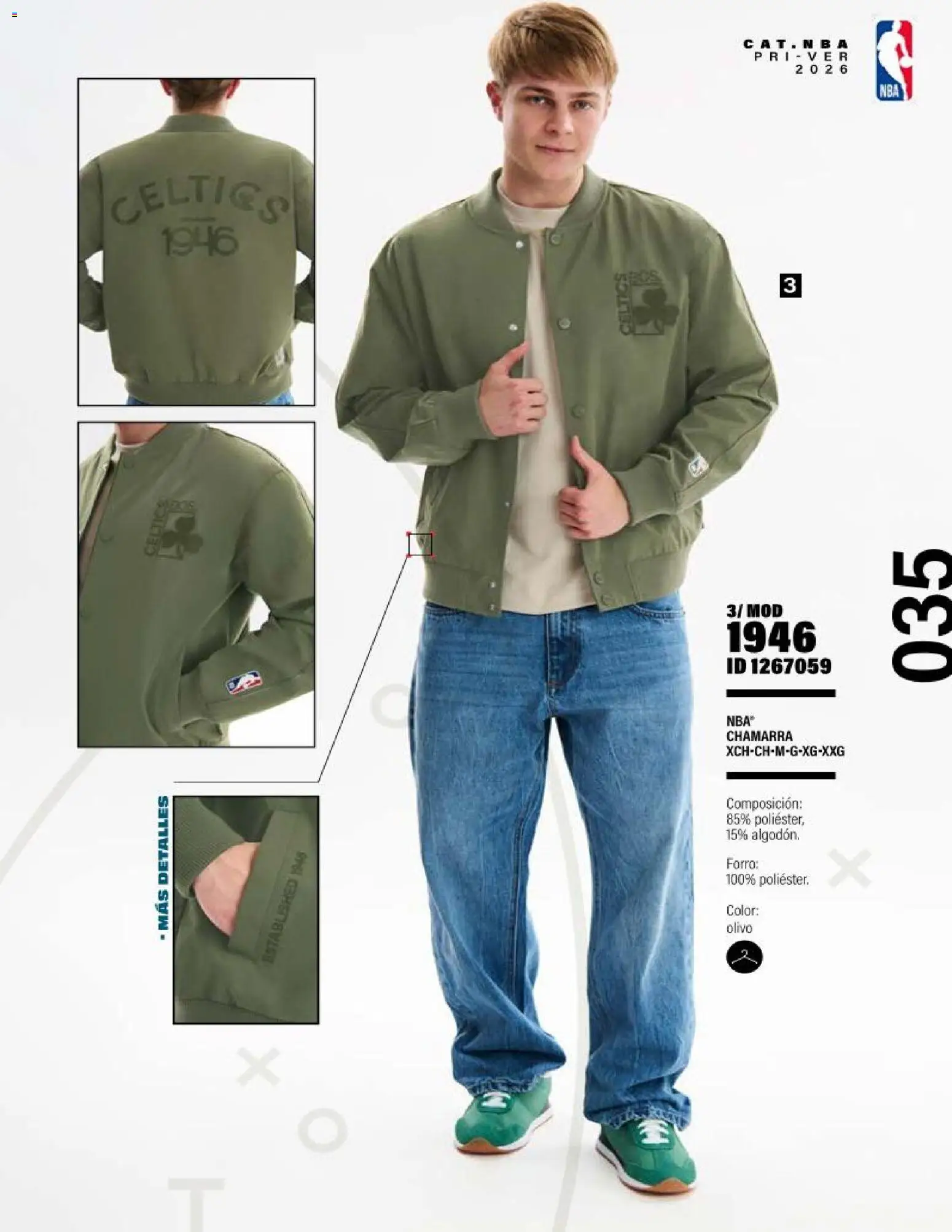 Nuevas ofertas de Price Shoes válidas en toda la República Mexicana desde el 20.03.2026. ¡Encuentra las mejores ofertas en Price Shoes catálogo NBA ! | Página: 35 | Productos: Chamarra