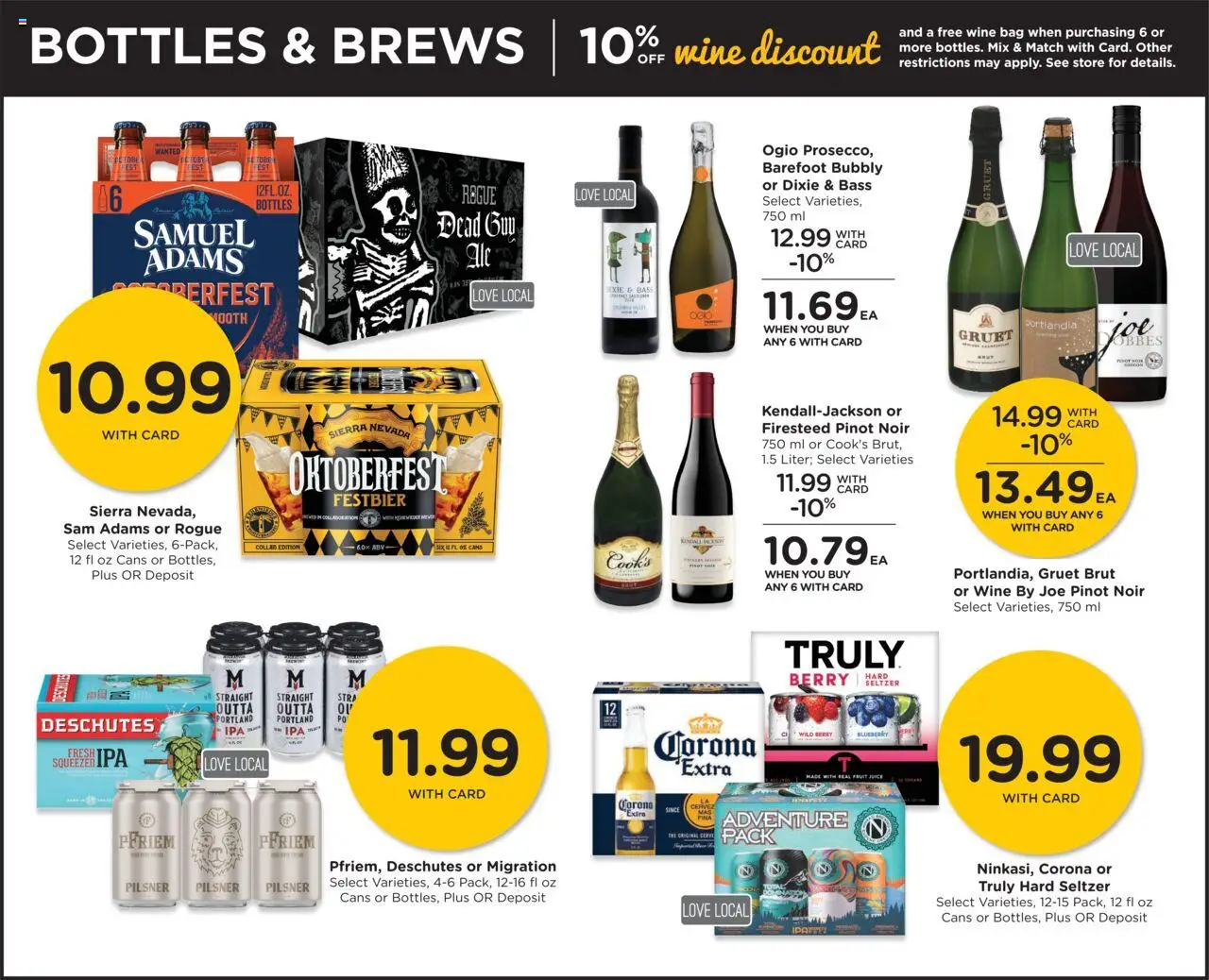 QFC Weekly Ad - OR - valid from 08.10.2025 | Page: 14 | Products: Juice, Wine, Bag
