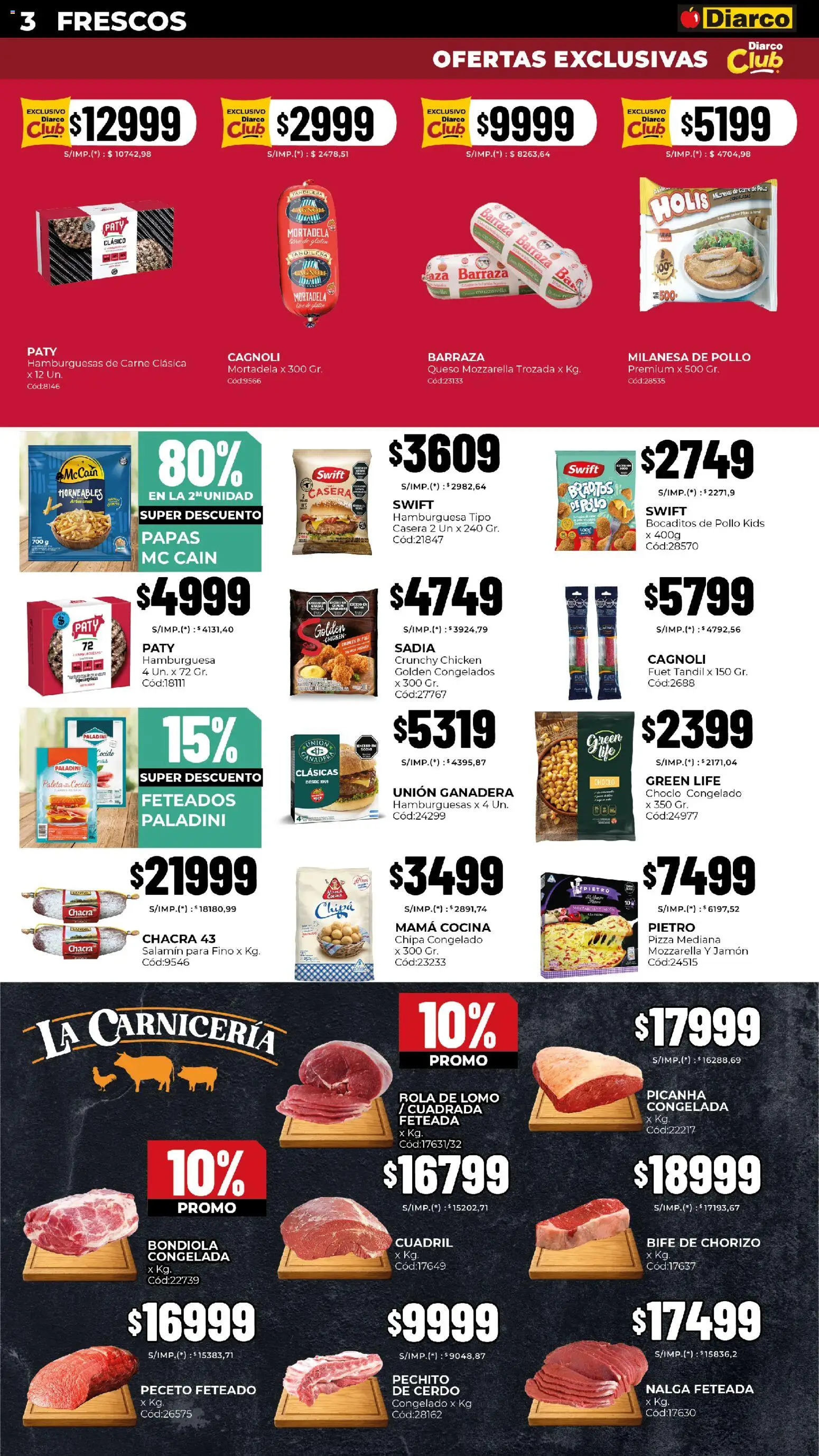 Diarco - Ofertas Pueblo Sur │ válido desde el 24.11.2025 | Página: 3 | Productos: Cocina, Paleta, Queso, Jamón