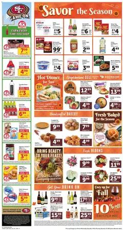 Preview of Safeway weekly ads valid from 19.11.2025 | Page: 4 | Products: Sour cream, Cream, Water, Croissants