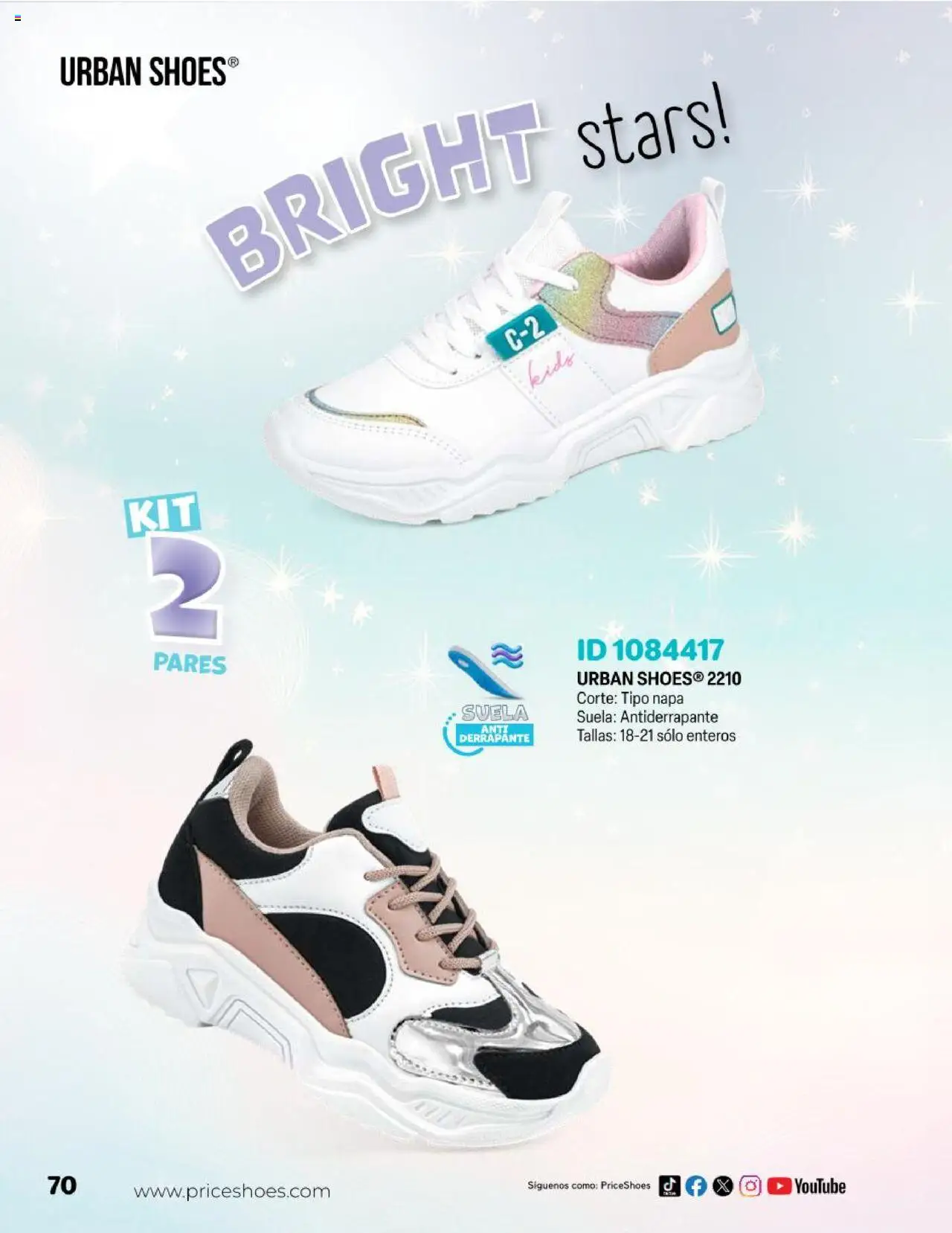 Nuevas ofertas de Price Shoes válidas en toda la República Mexicana desde el 23.04.2025. ¡Encuentra las mejores ofertas en Price Shoes catálogo Kids! | Página: 70