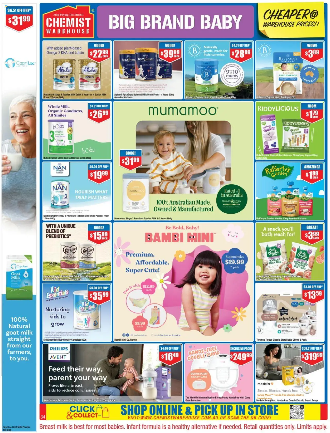 Chemist Warehouse catalogue - valid from 02.10.2025 | Page: 34 | Products: Milk, Seeds, Fruits, Mango
