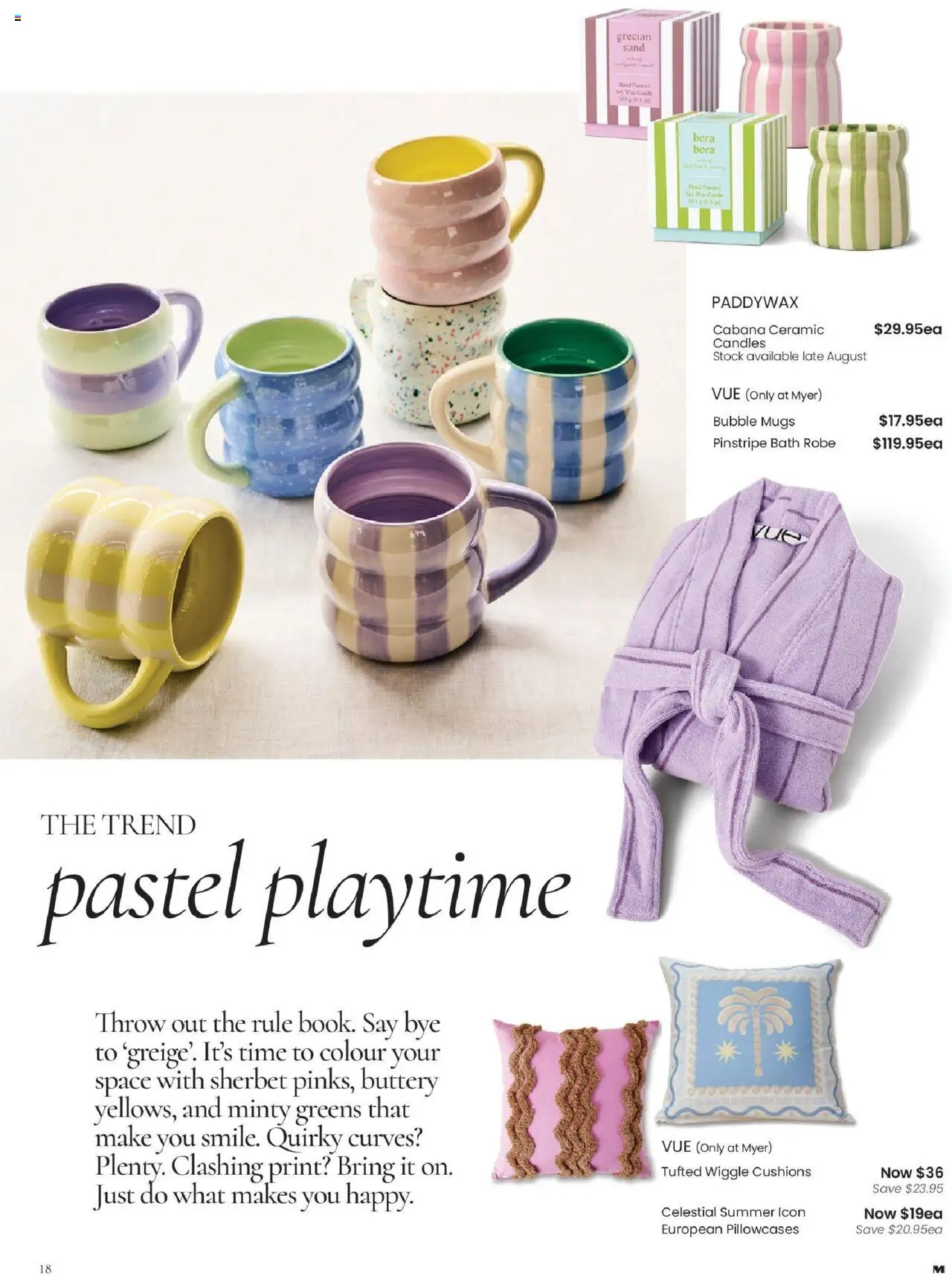 Myer catalogue - valid from 04.08.2025 | Page: 18 | Products: Bath, Greens, Candles, Candle