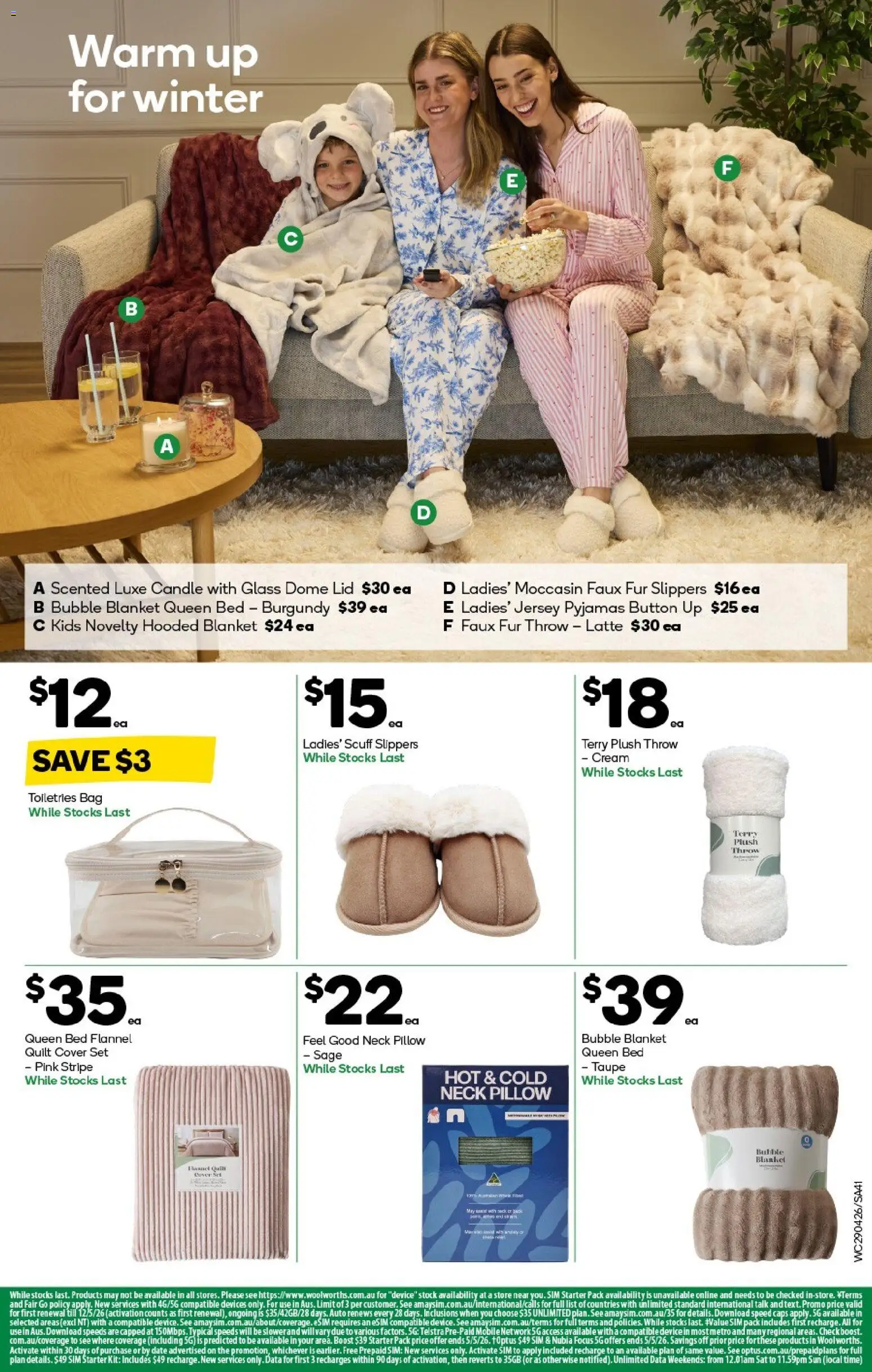 Woolworths catalogue - valid from 29.04.2026 | Page: 41 | Products: Jersey, Pyjamas, Slippers, Date