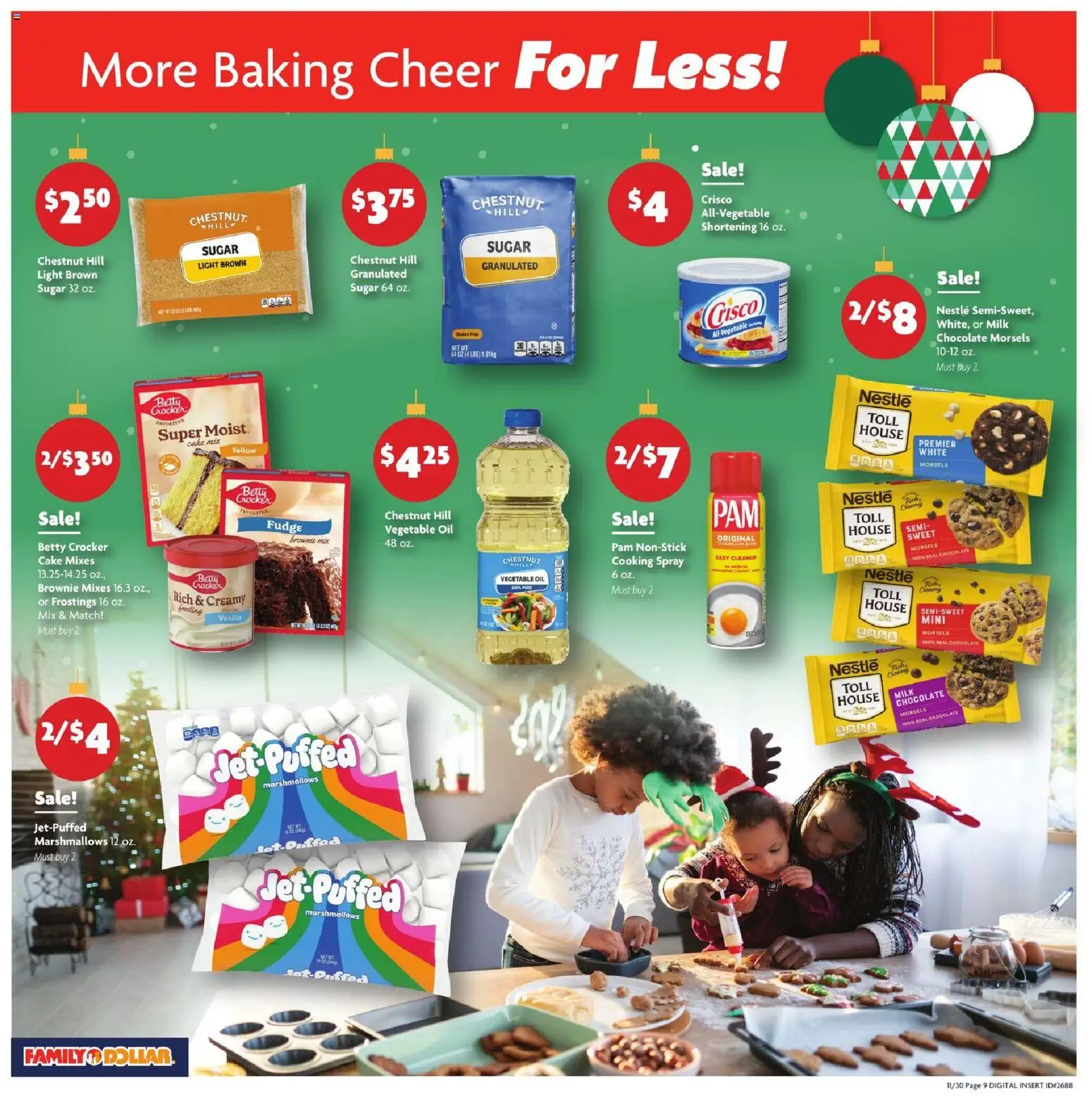 Family Dollar Current Ad - TX - valid from 30.11.2025 | Page: 3 | Products: Milk, Oil, Chocolate, Sugar