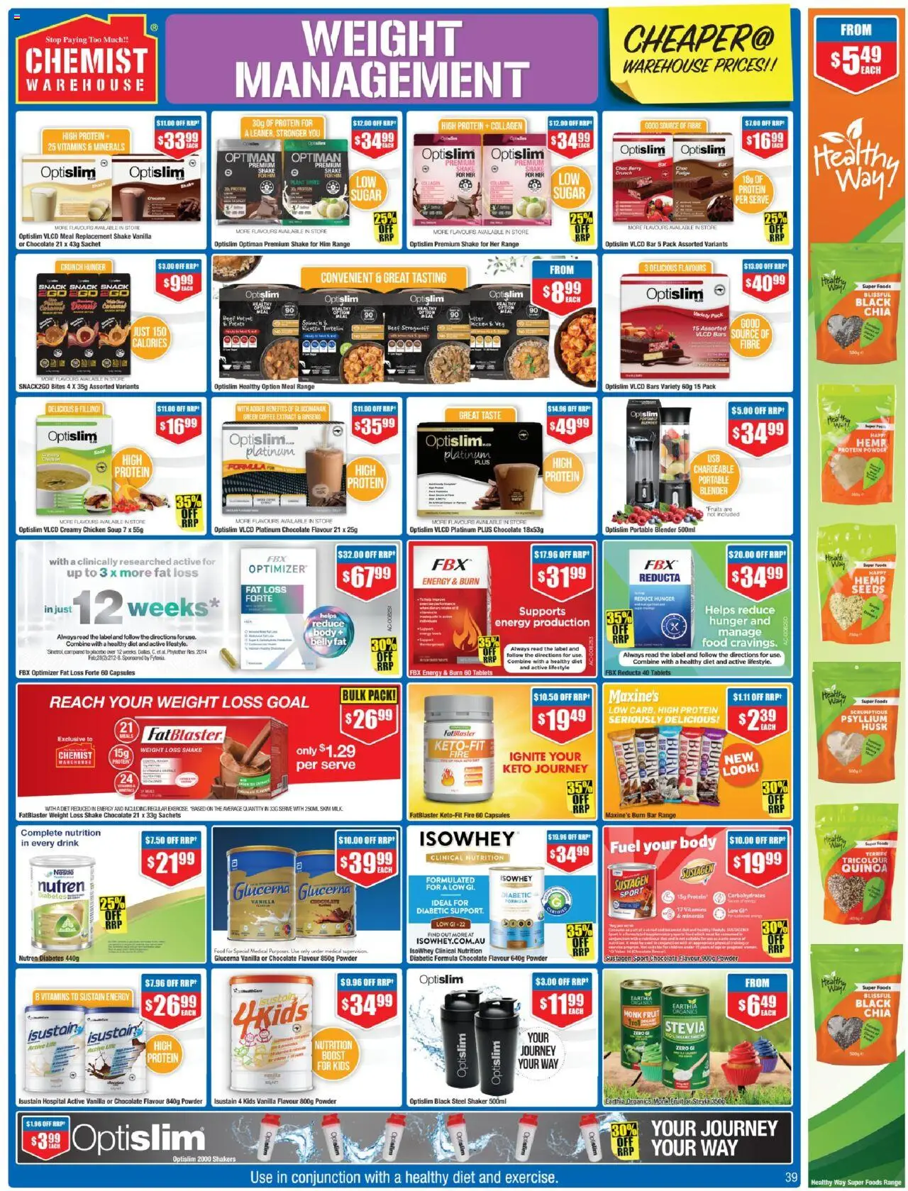Chemist Warehouse catalogue - valid from 26.06.2025 | Page: 39 | Products: Powder, Fruits, Sugar, Weight