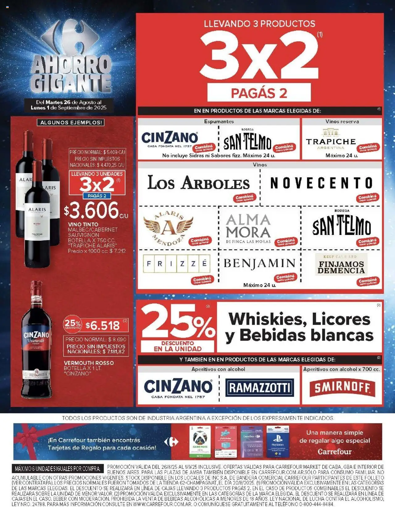 Carrefour ofertas - CABA │ válido desde el 26.08.2025 | Página: 42 | Productos: Teléfono, Caso, Botella, Sobre